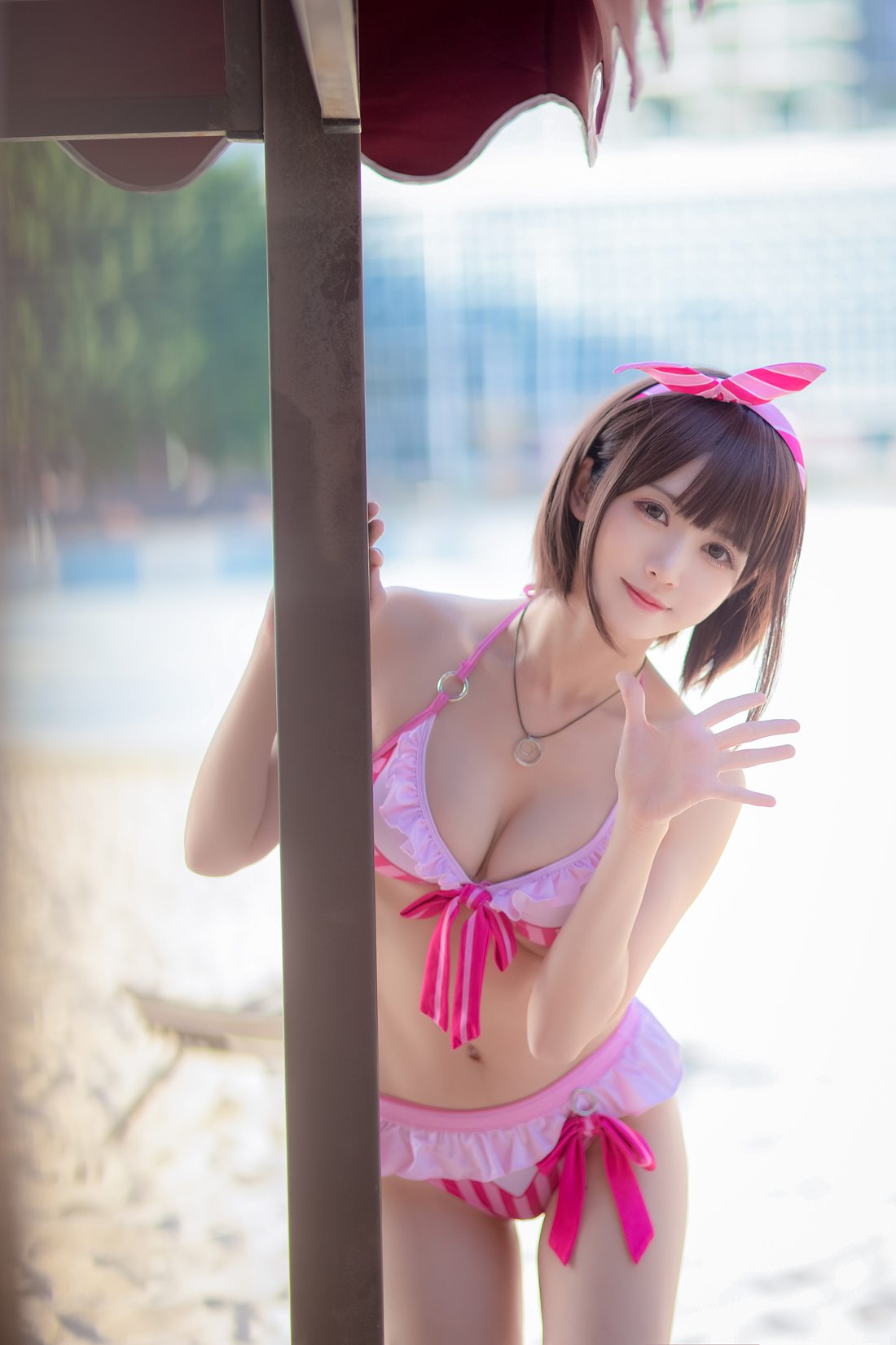 图片[19]-网红Coser@鳗鱼霏儿 加藤惠 粉色泳装 在线浏览 – 速更版-美库