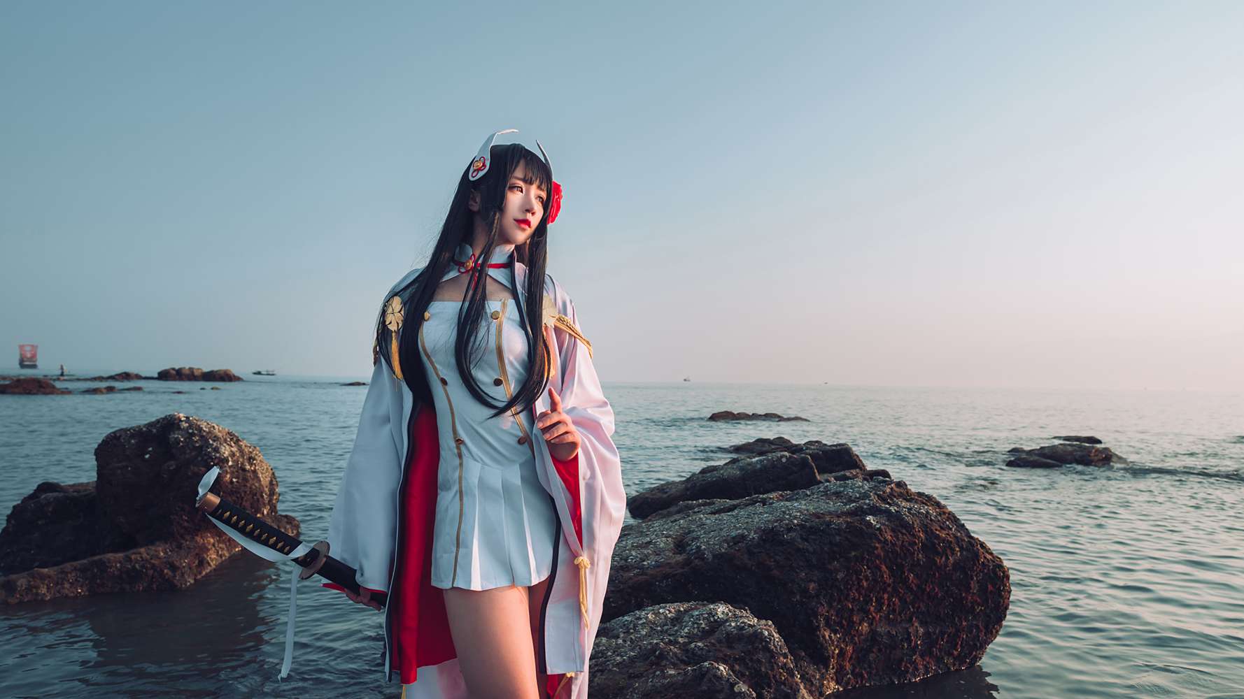 图片[10]-网红Coser@九曲Jean 碧蓝航线 海边 在线浏览 – 速更版-美库