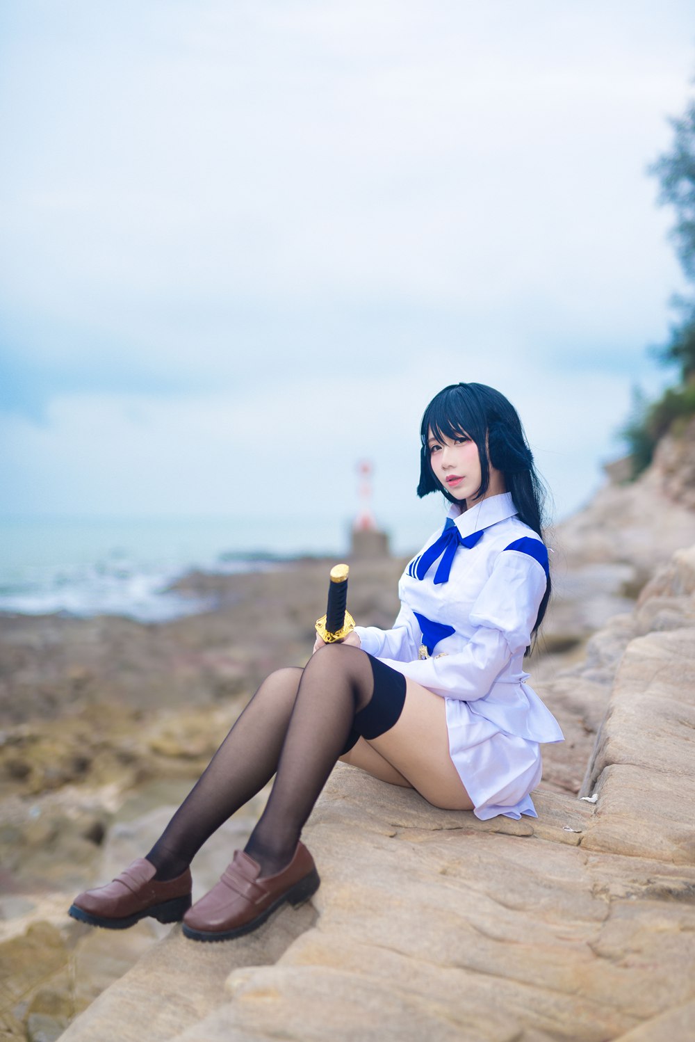 图片[23]-网红Coser@九曲Jean 碧蓝航线 海边 在线浏览 – 速更版-美库