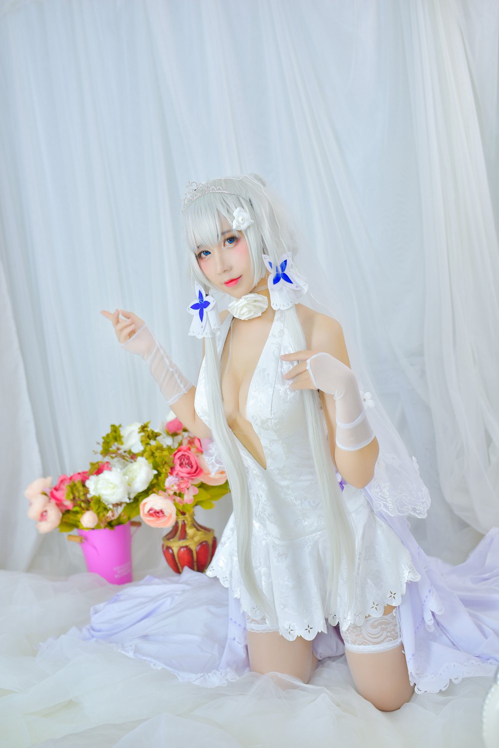 图片[14]-网红Coser@九曲Jean 婚纱 在线浏览 – 速更版-美库
