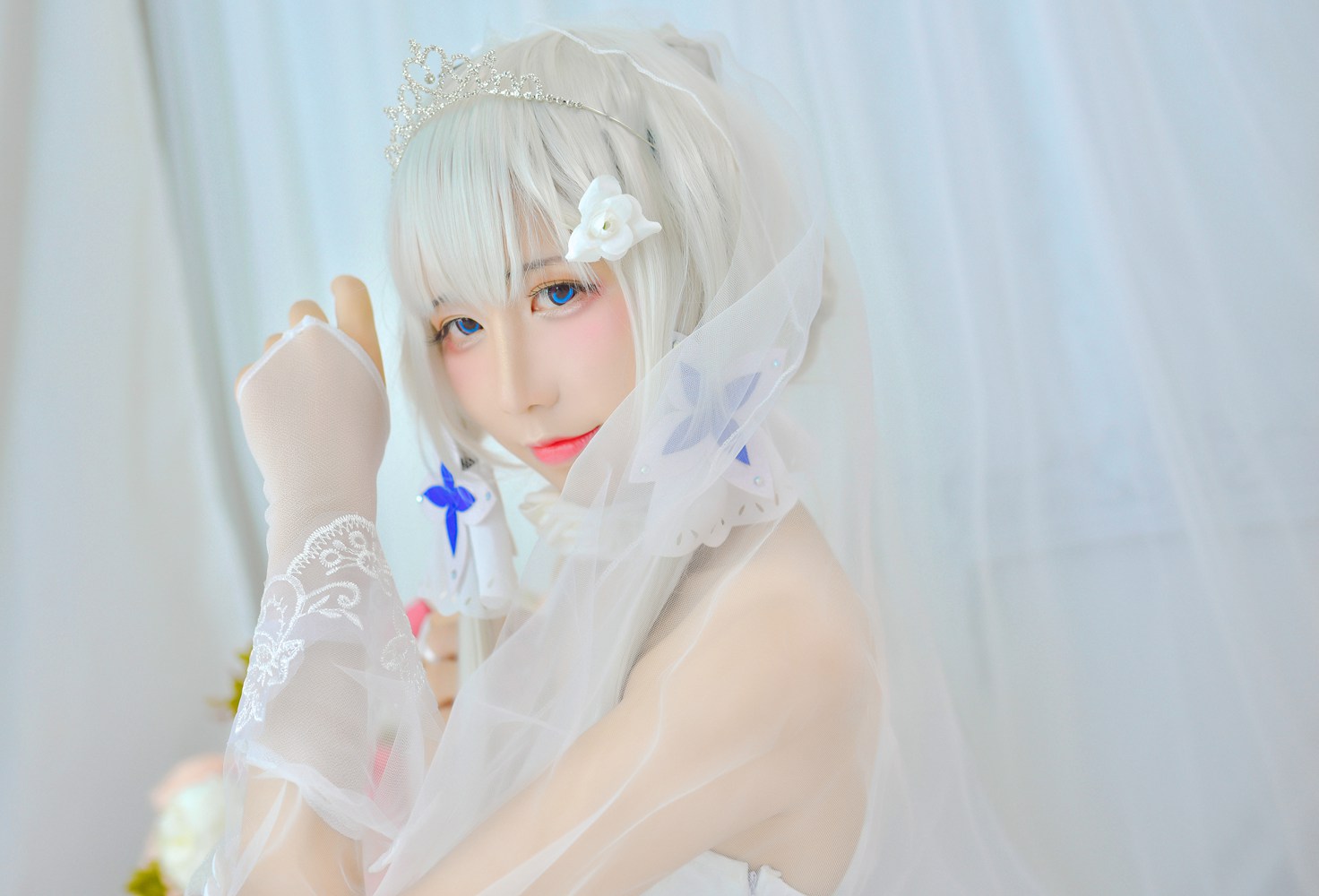 图片[17]-网红Coser@九曲Jean 婚纱 在线浏览 – 速更版-美库