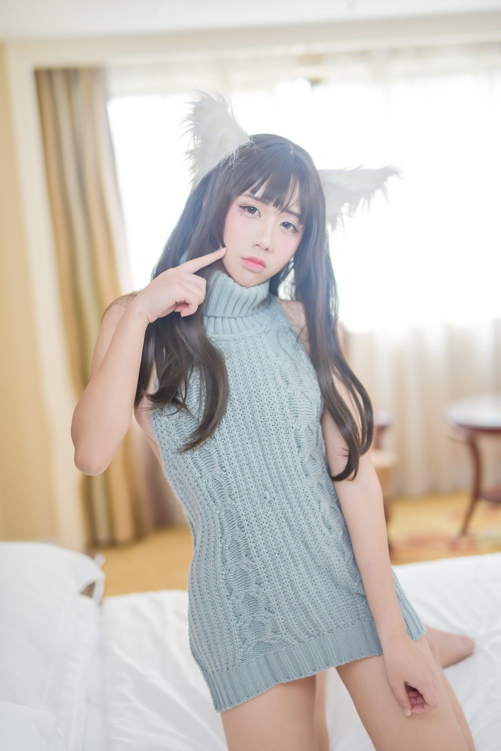 图片[34]-网红Coser@九曲Jean 露背毛衣 在线浏览 – 速更版-美库