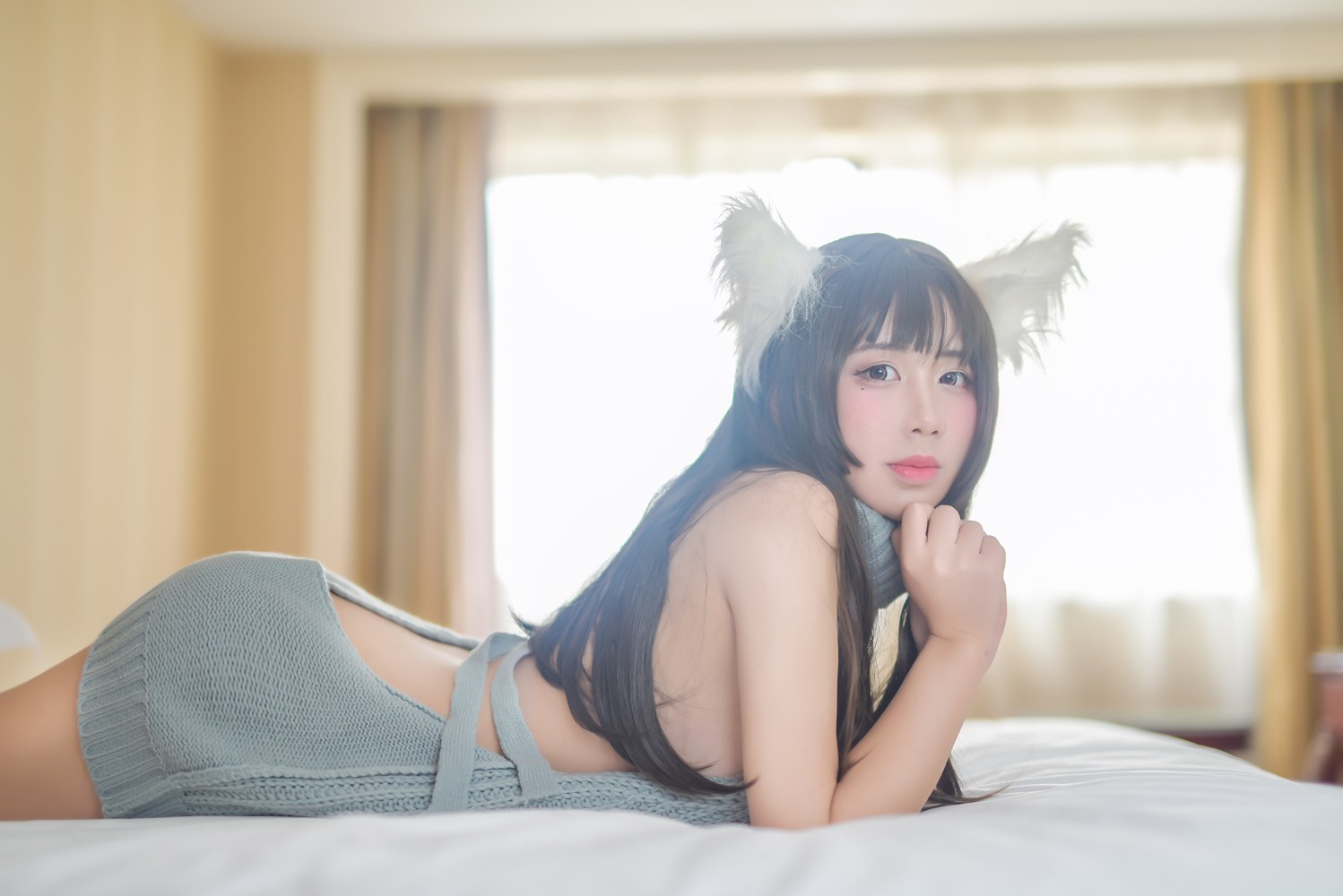 图片[40]-网红Coser@九曲Jean 露背毛衣 在线浏览 – 速更版-美库