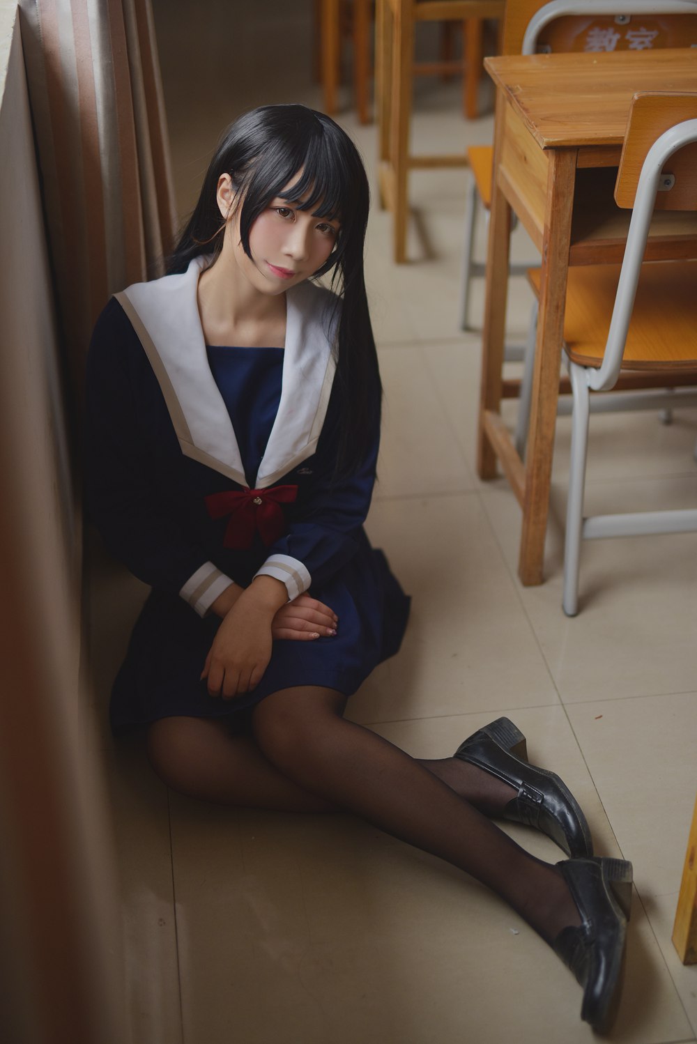 图片[30]-网红Coser@九曲Jean JK露脐制服 在线浏览 – 速更版-美库