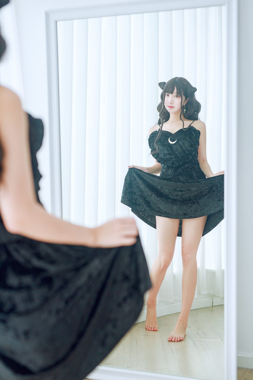 图片[25]-微博红人动漫Coser@黑川 小恶魔黑裙子完成图 在线浏览 – 速更版-美库