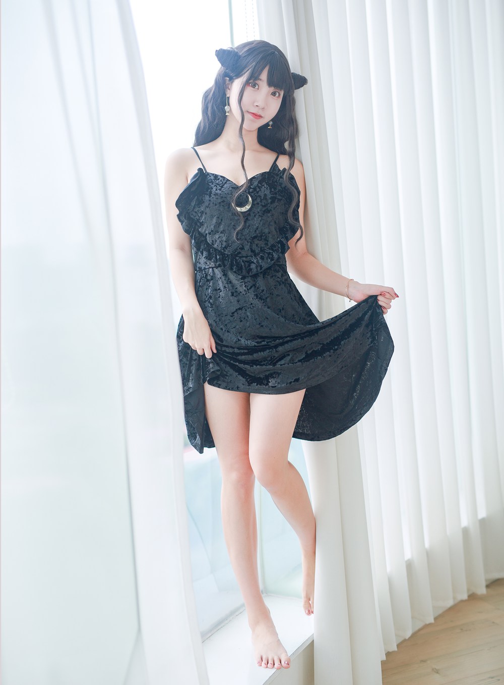 图片[32]-微博红人动漫Coser@黑川 小恶魔黑裙子完成图 在线浏览 – 速更版-美库