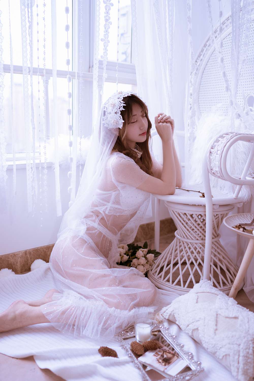 图片[21]-微博红人动漫Coser@黑川 年上彼女 白色婚纱 在线浏览 – 速更版-美库