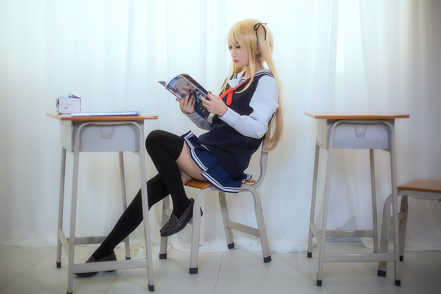 图片[10]-微博红人Coser@鬼畜摇 校服 在线浏览 – 速更版-美库