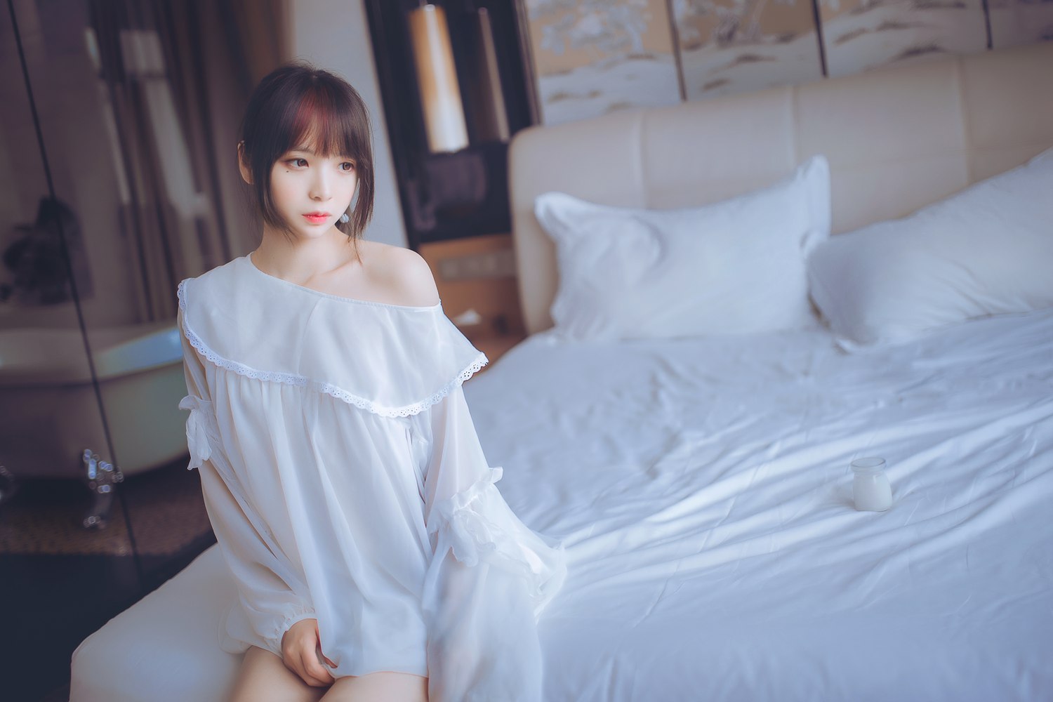 图片[10]-网红Coser@疯猫ss 白色睡衣 在线浏览 – 速更版-美库