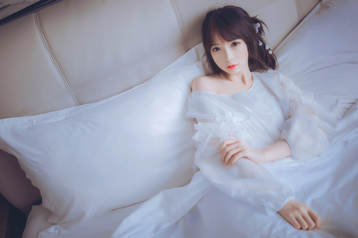 图片[11]-网红Coser@疯猫ss 白色睡衣 在线浏览 – 速更版-美库