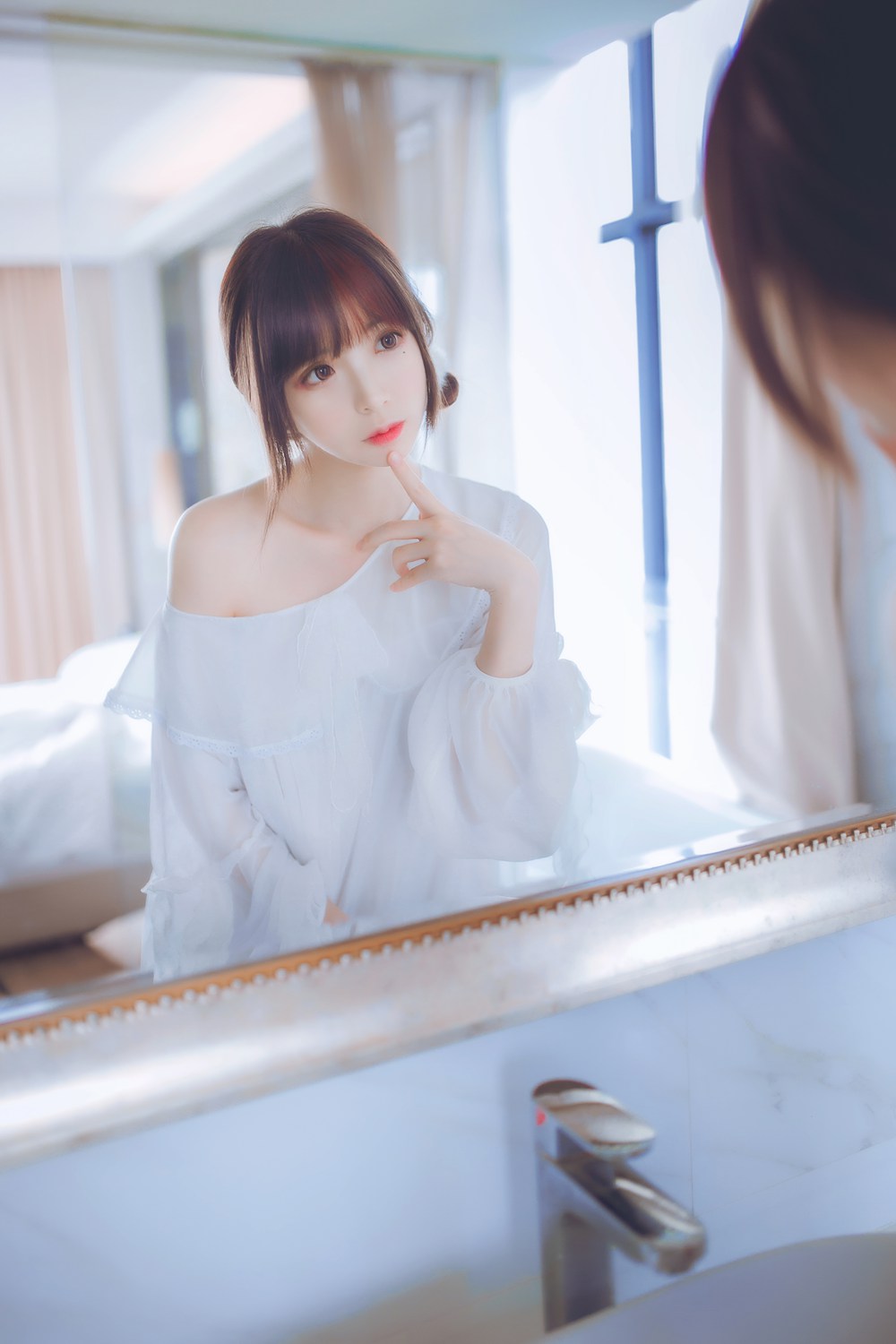 图片[13]-网红Coser@疯猫ss 白色睡衣 在线浏览 – 速更版-美库