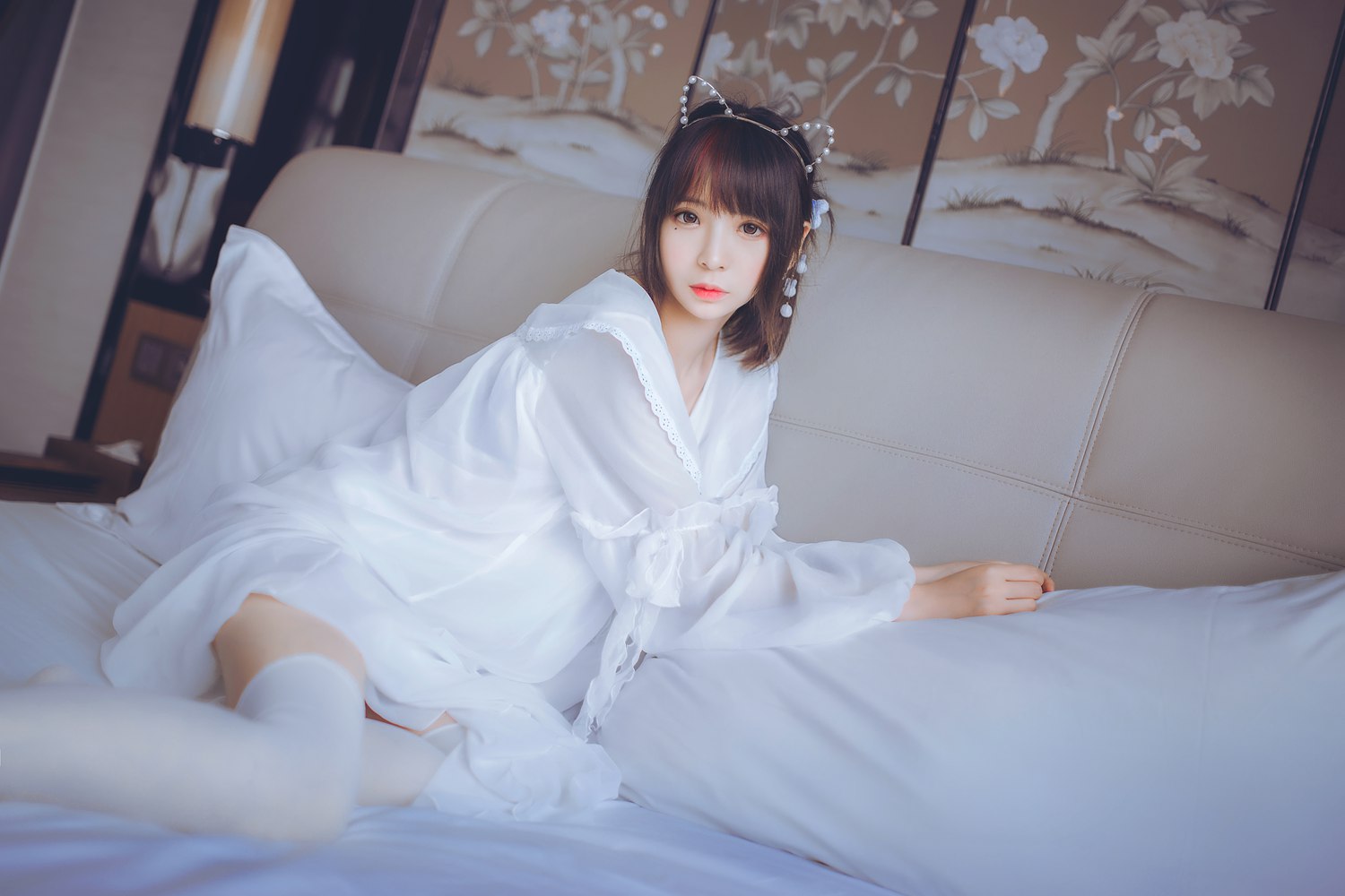 图片[21]-网红Coser@疯猫ss 白色睡衣 在线浏览 – 速更版-美库