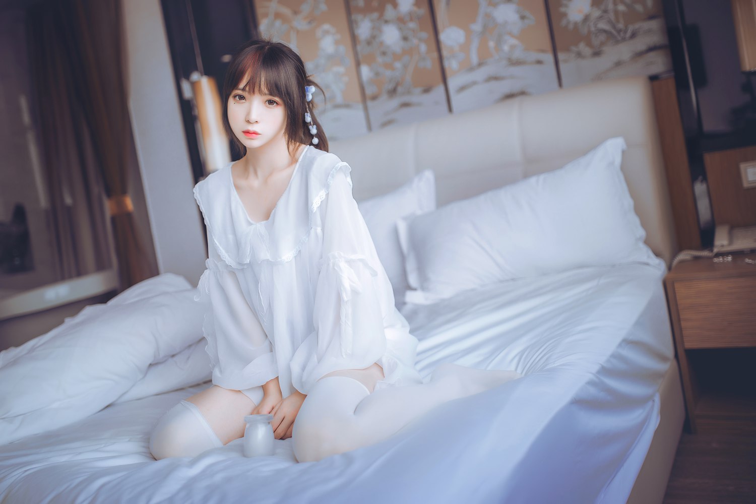 图片[25]-网红Coser@疯猫ss 白色睡衣 在线浏览 – 速更版-美库