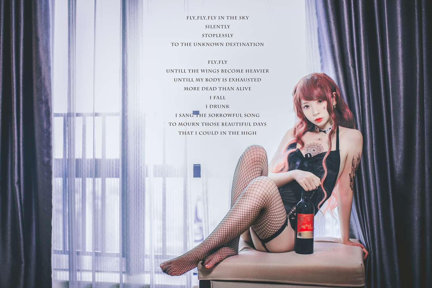 图片[29]-网红Coser@疯猫ss 黑色吊带袜 在线浏览 – 速更版-美库