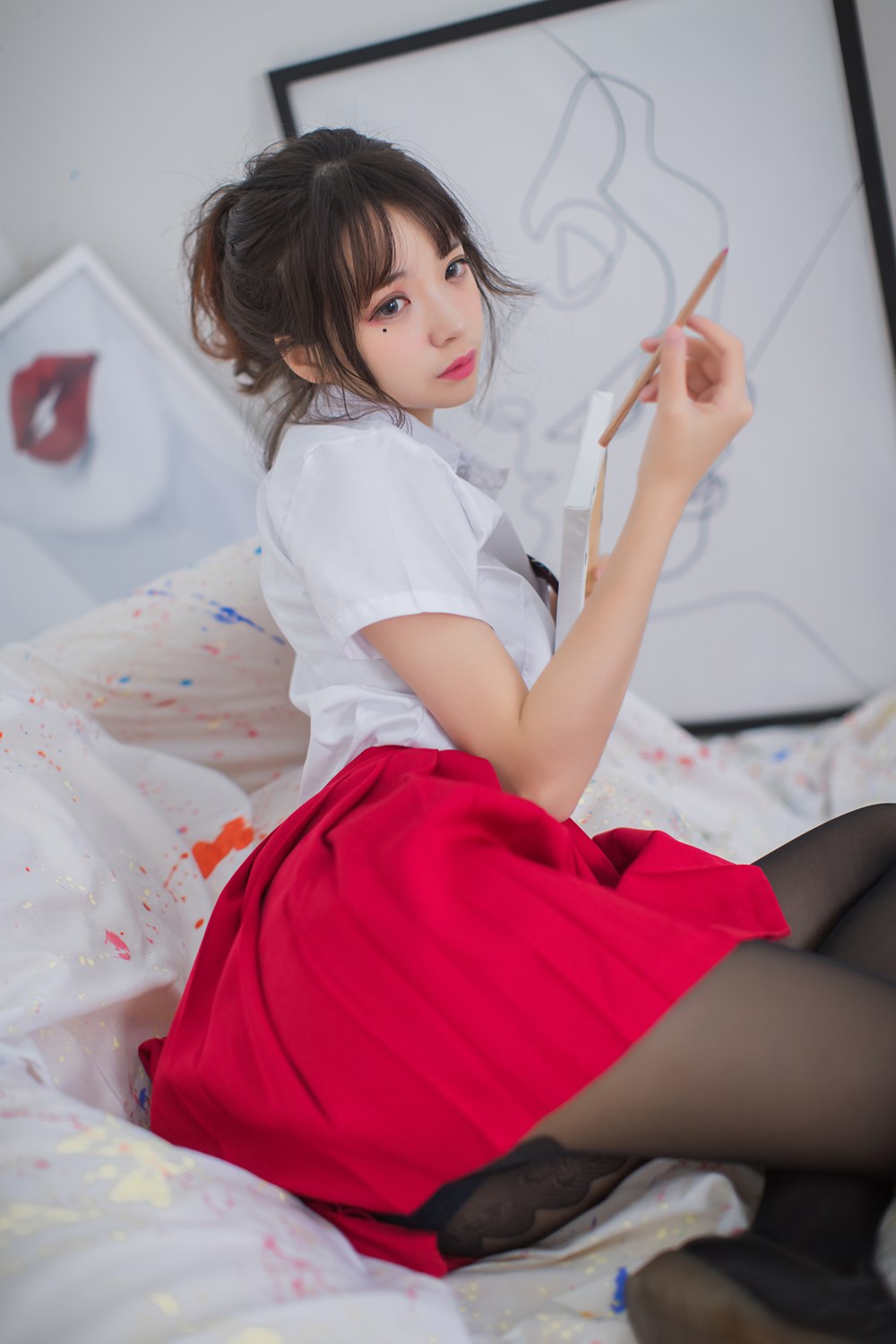 图片[16]-网红Coser@疯猫ss 画室JK 在线浏览 – 速更版-美库
