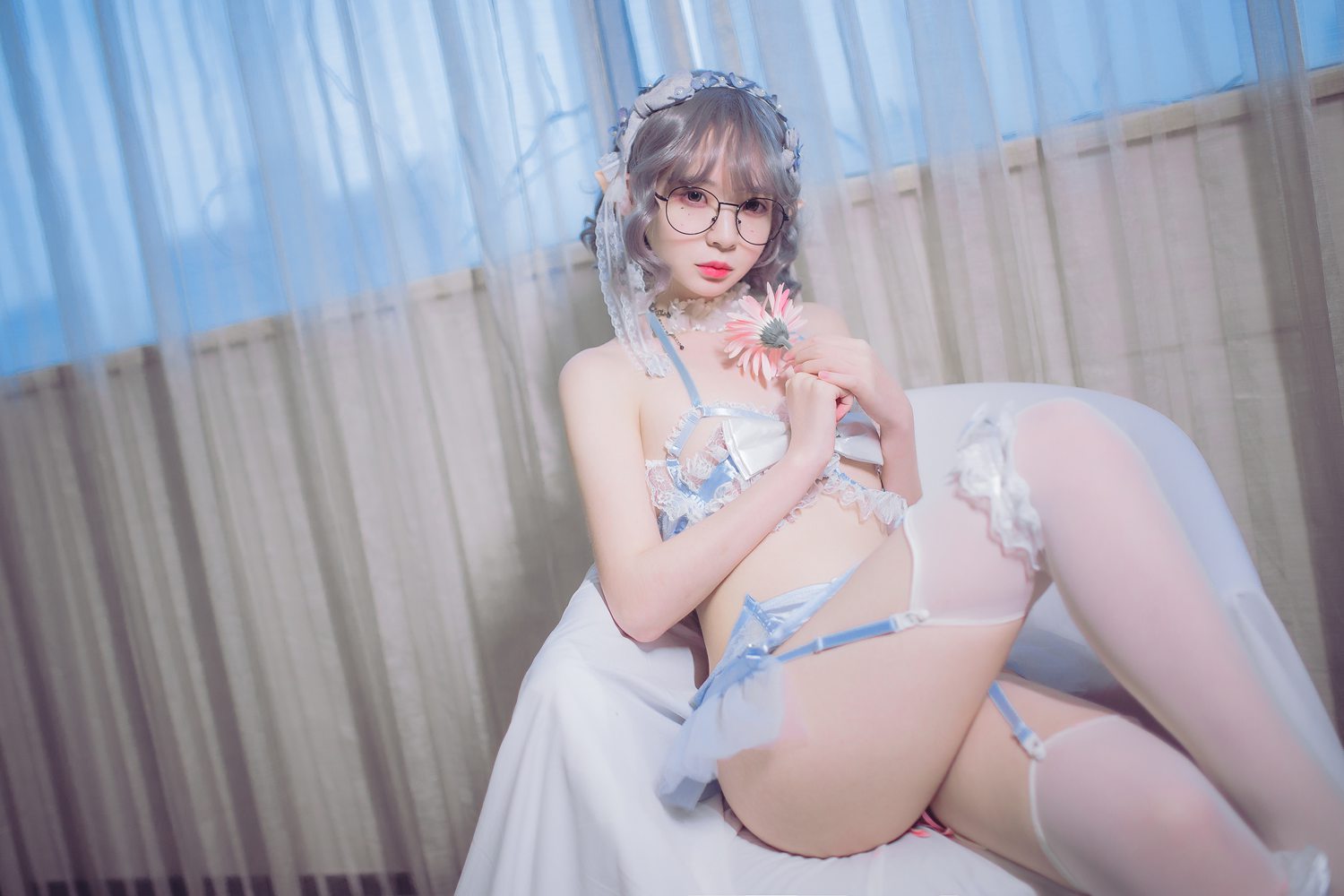 图片[13]-网红Coser@疯猫ss 蓝色精灵 在线浏览 – 速更版-美库