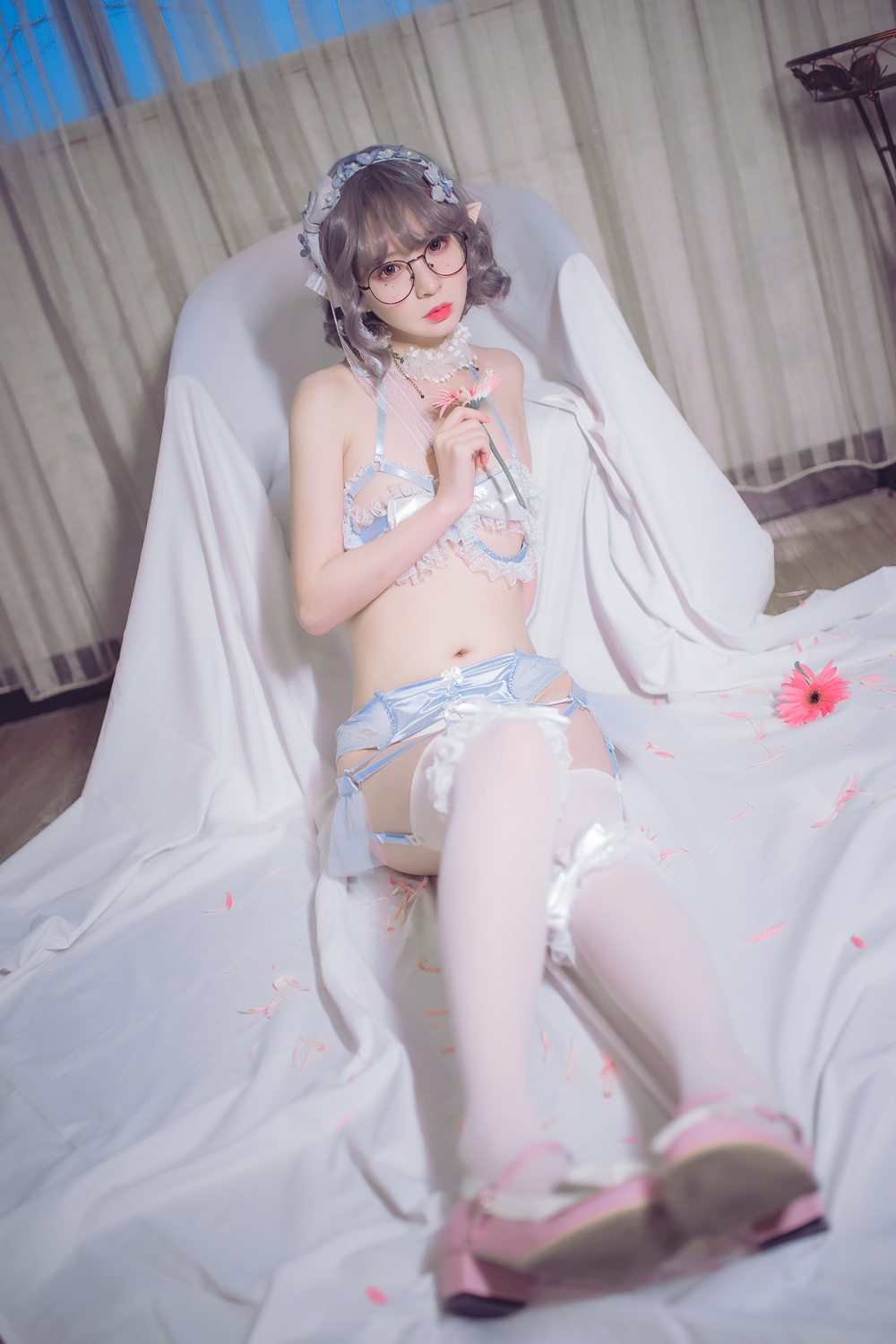 图片[15]-网红Coser@疯猫ss 蓝色精灵 在线浏览 – 速更版-美库