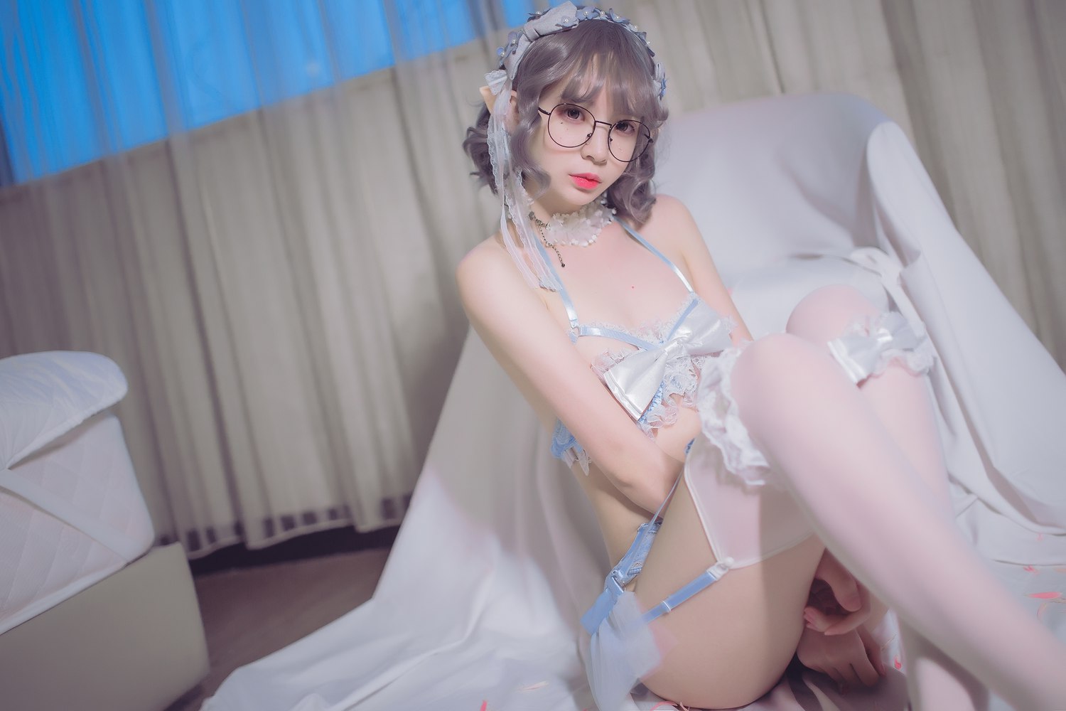 图片[17]-网红Coser@疯猫ss 蓝色精灵 在线浏览 – 速更版-美库