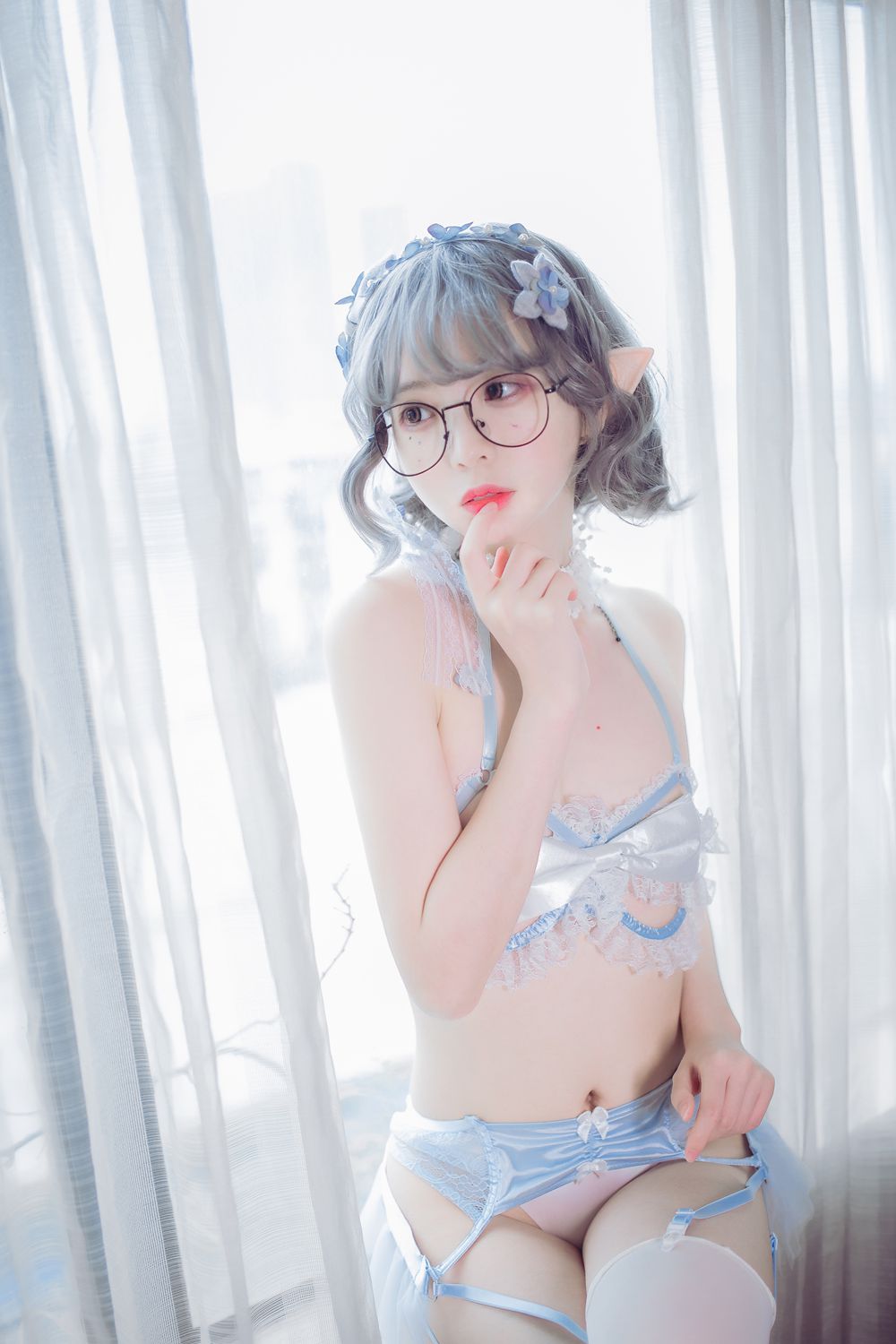 图片[30]-网红Coser@疯猫ss 蓝色精灵 在线浏览 – 速更版-美库