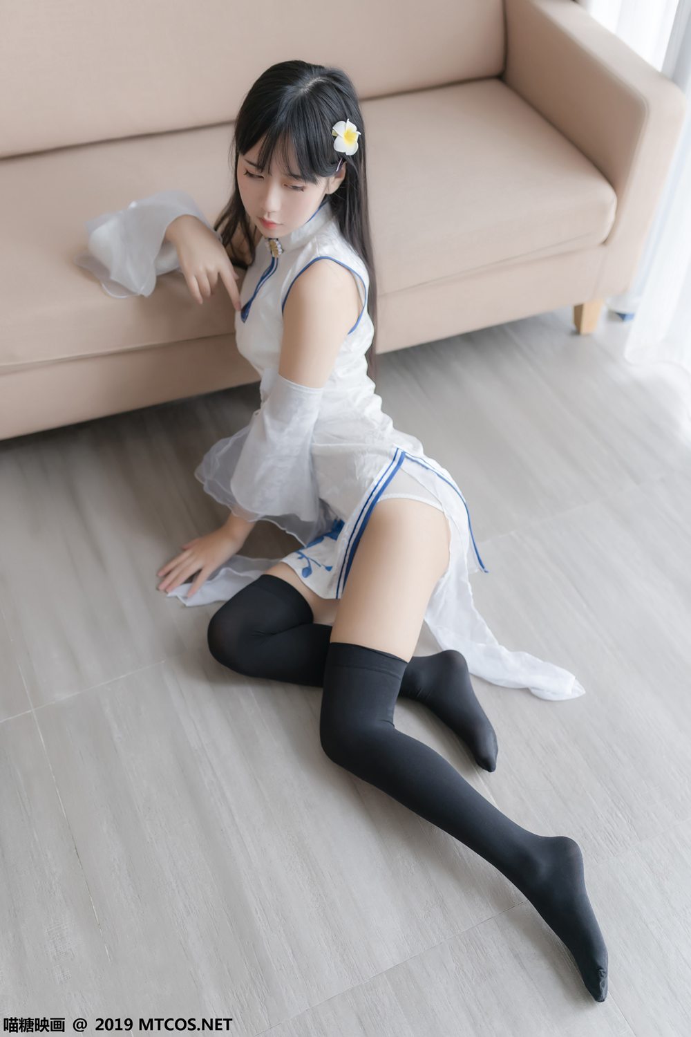图片[10]-[喵糖映画] VOL.066 萌芽儿o0 旗袍半截袜 在线浏览 – 速更版-美库