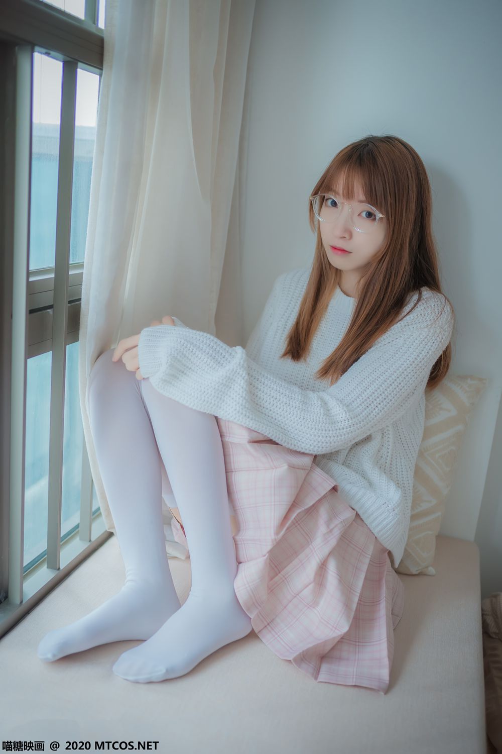 图片[40]-[喵糖映画] VOL.077 粉格裙的眼镜娘 在线浏览 – 速更版-美库