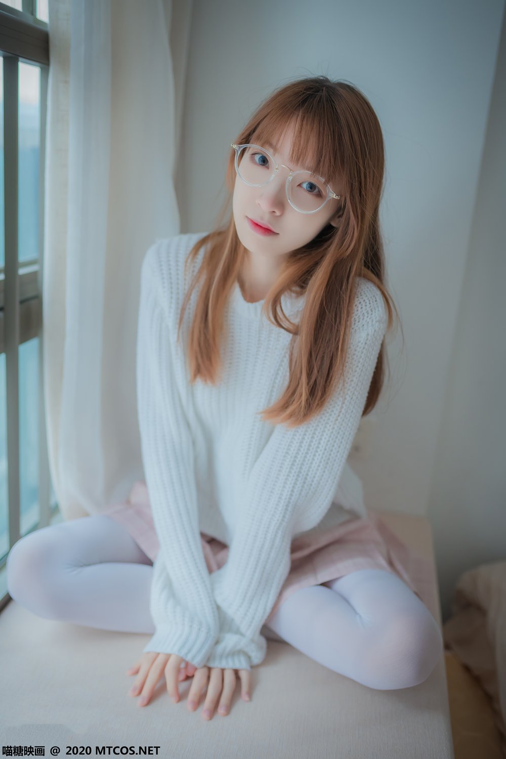 图片[43]-[喵糖映画] VOL.077 粉格裙的眼镜娘 在线浏览 – 速更版-美库