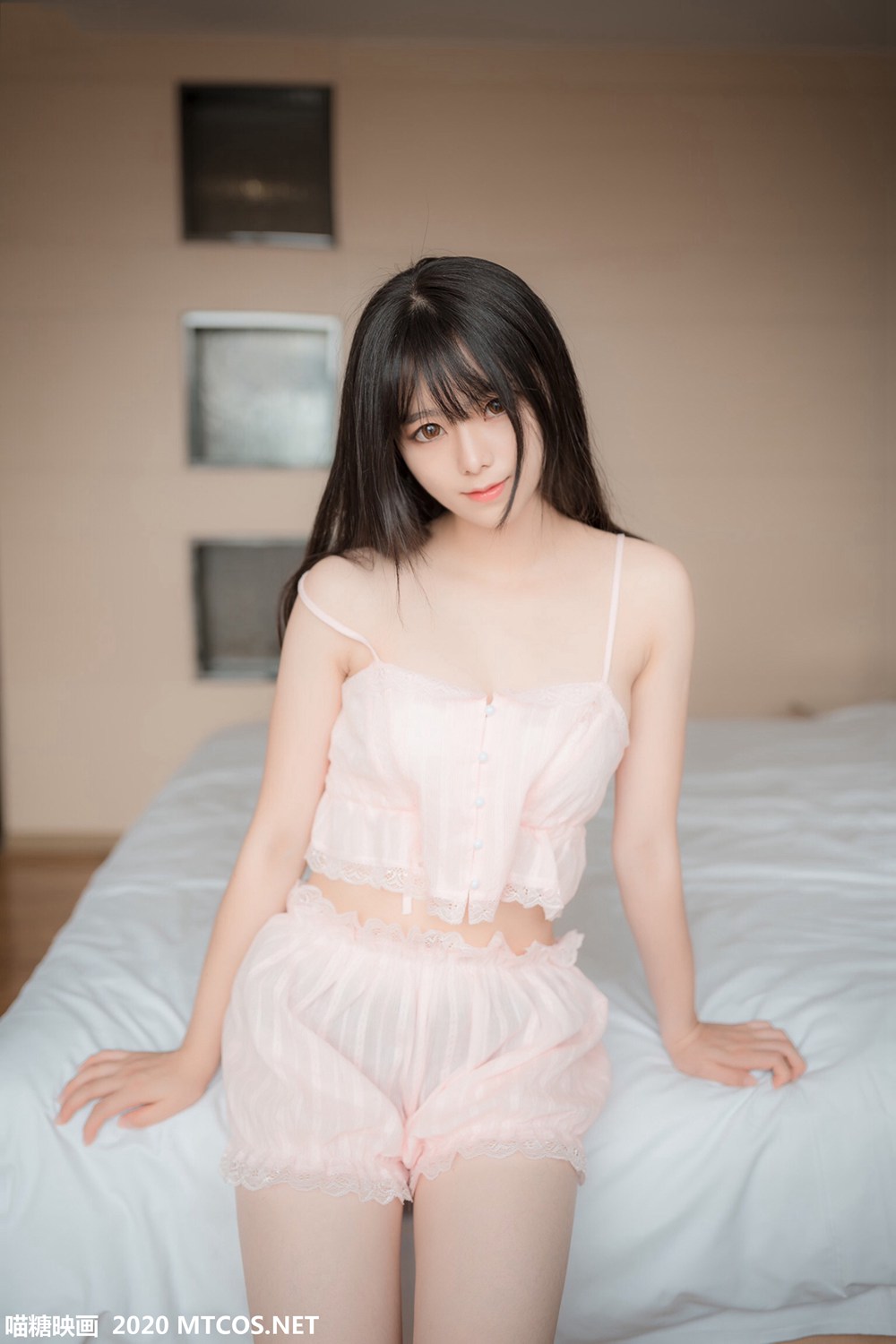 图片[12]-[喵糖映画] VOL.104 粉色吊带睡衣 在线浏览 – 速更版-美库