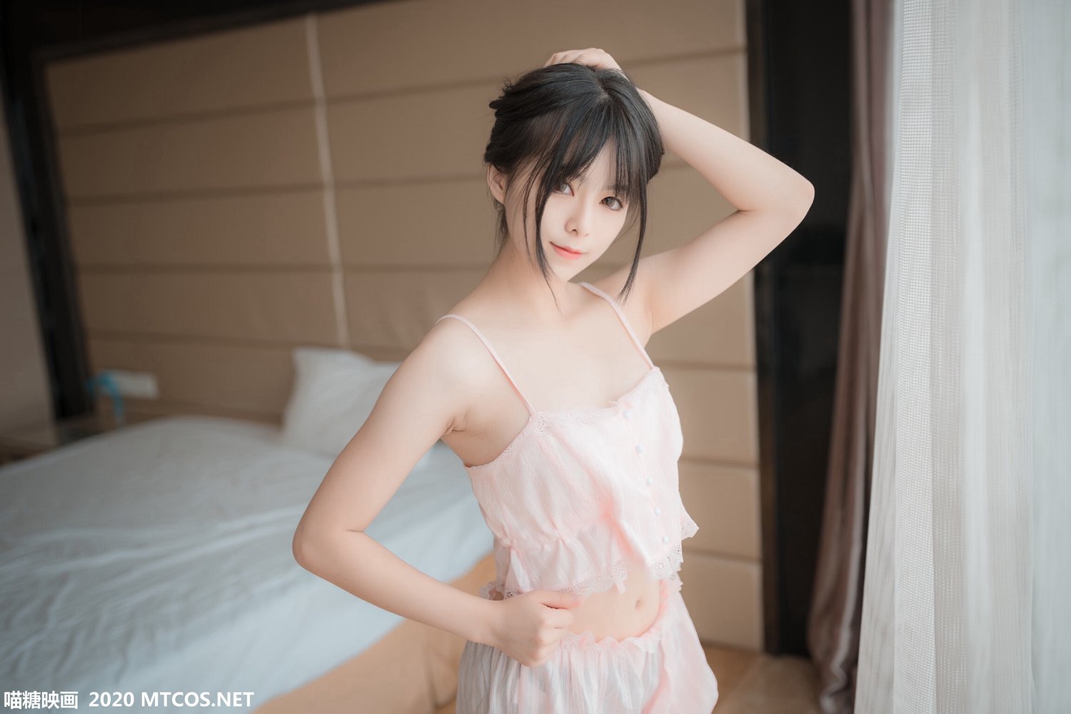 图片[14]-[喵糖映画] VOL.104 粉色吊带睡衣 在线浏览 – 速更版-美库
