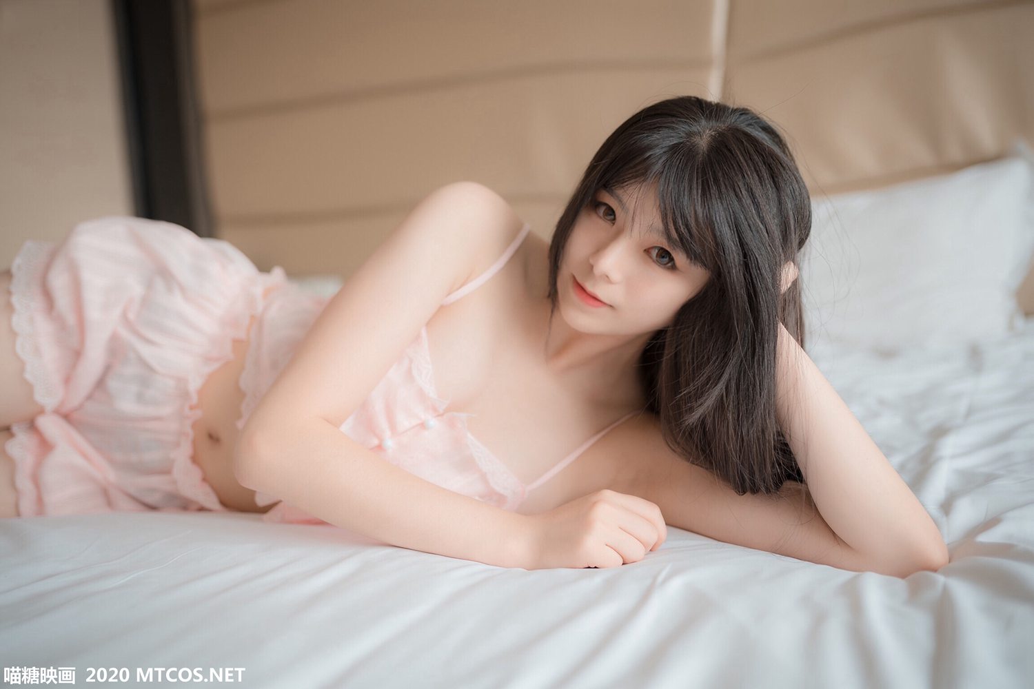 图片[18]-[喵糖映画] VOL.104 粉色吊带睡衣 在线浏览 – 速更版-美库