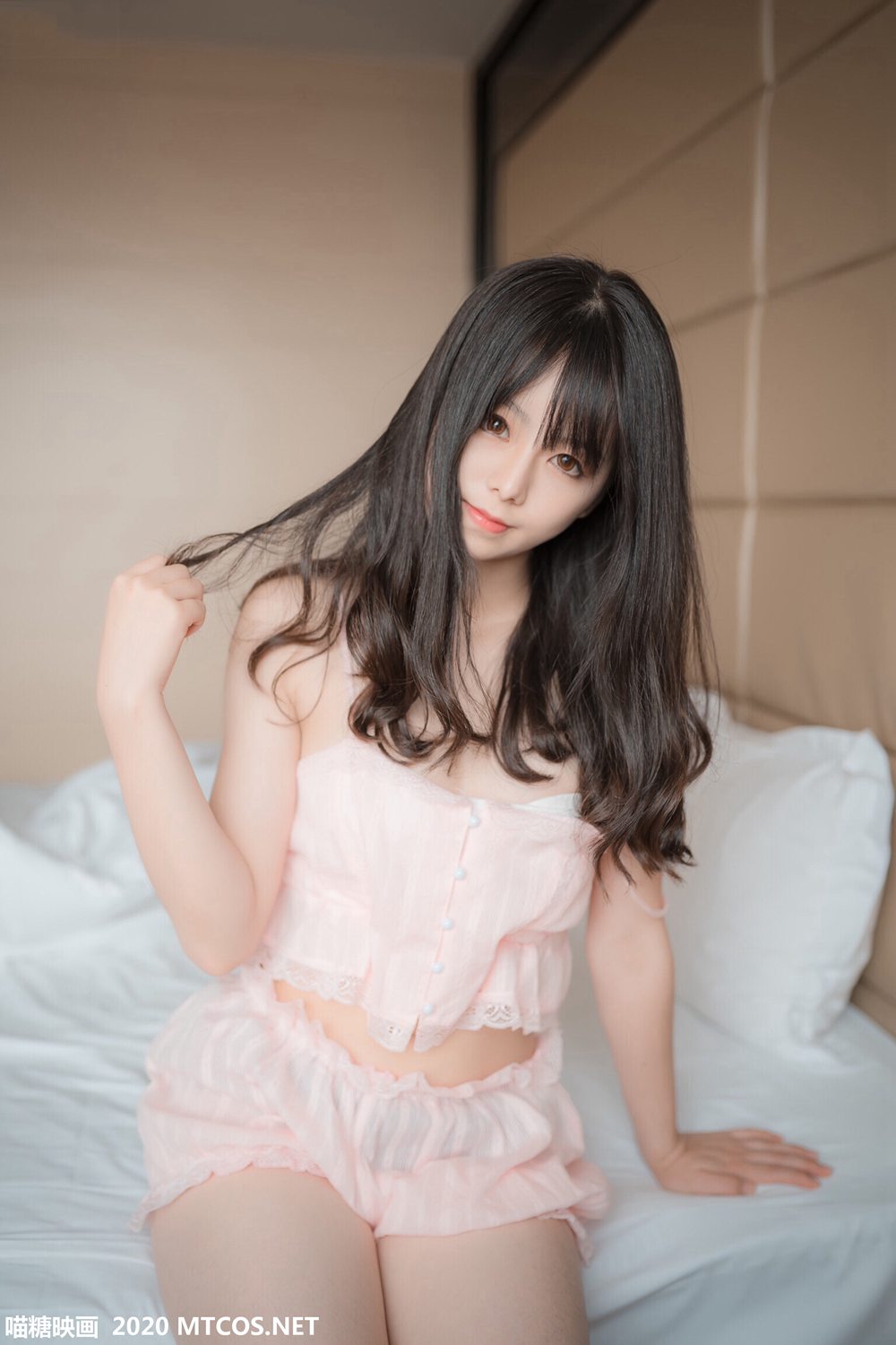 图片[30]-[喵糖映画] VOL.104 粉色吊带睡衣 在线浏览 – 速更版-美库