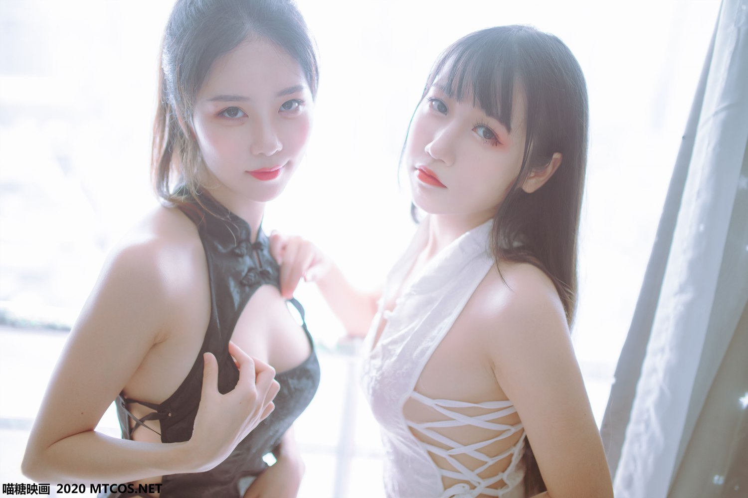 图片[15]-[喵糖映画] VOL.114 黑白旗袍双子 在线浏览 – 速更版-美库