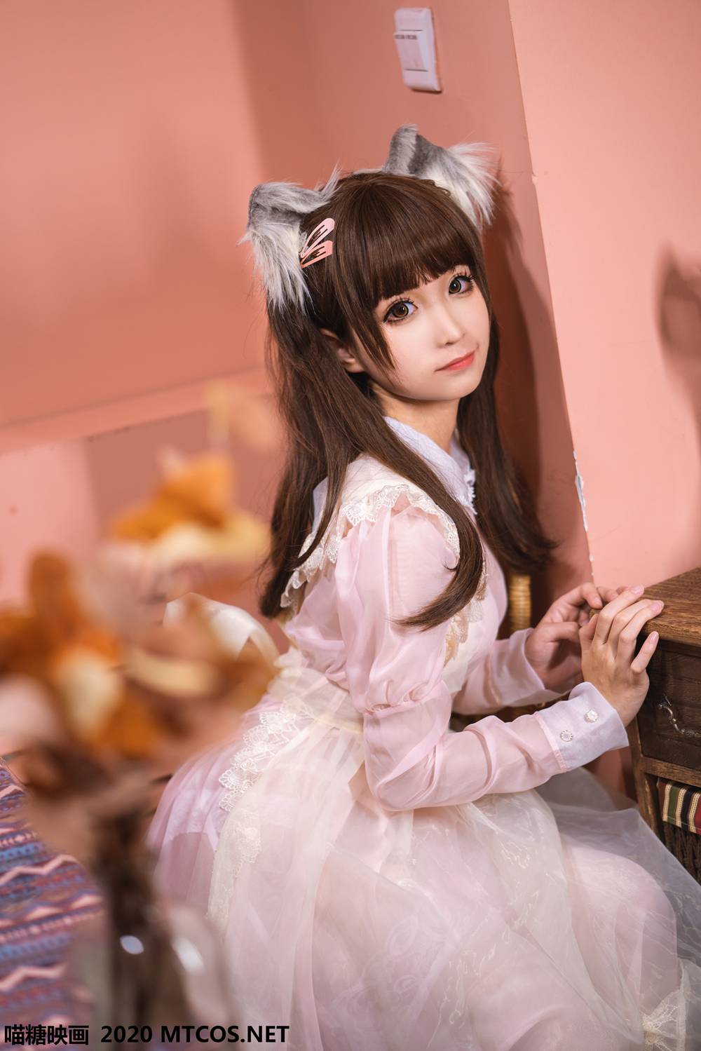 图片[24]-[喵糖映画] VOL.119 粉色猫耳女仆 蠢沫沫 在线浏览 – 速更版-美库