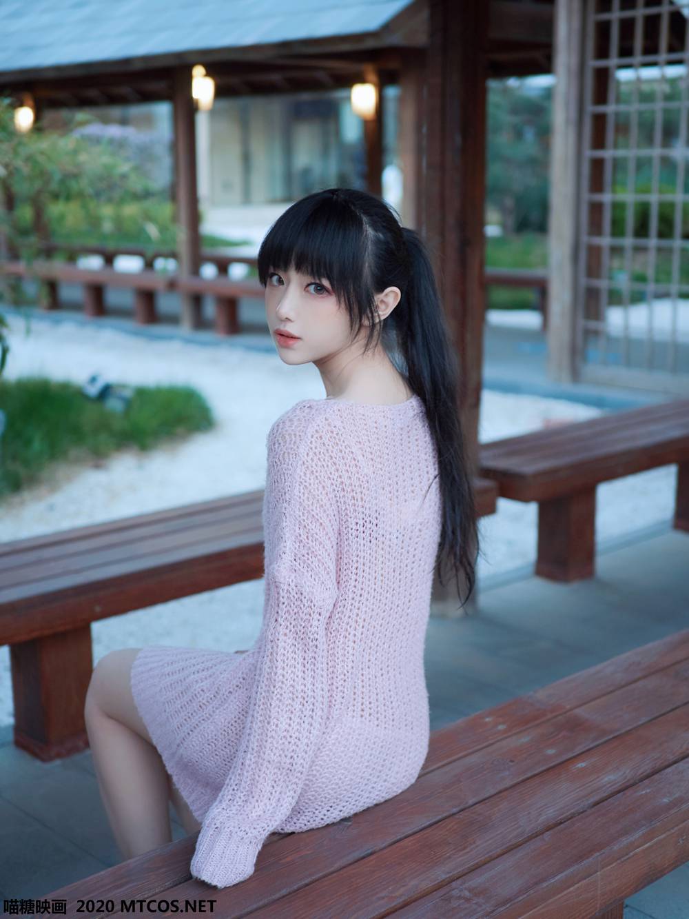 图片[10]-[喵糖映画] VOL.147 白色泳装之温泉 在线浏览 – 速更版-美库
