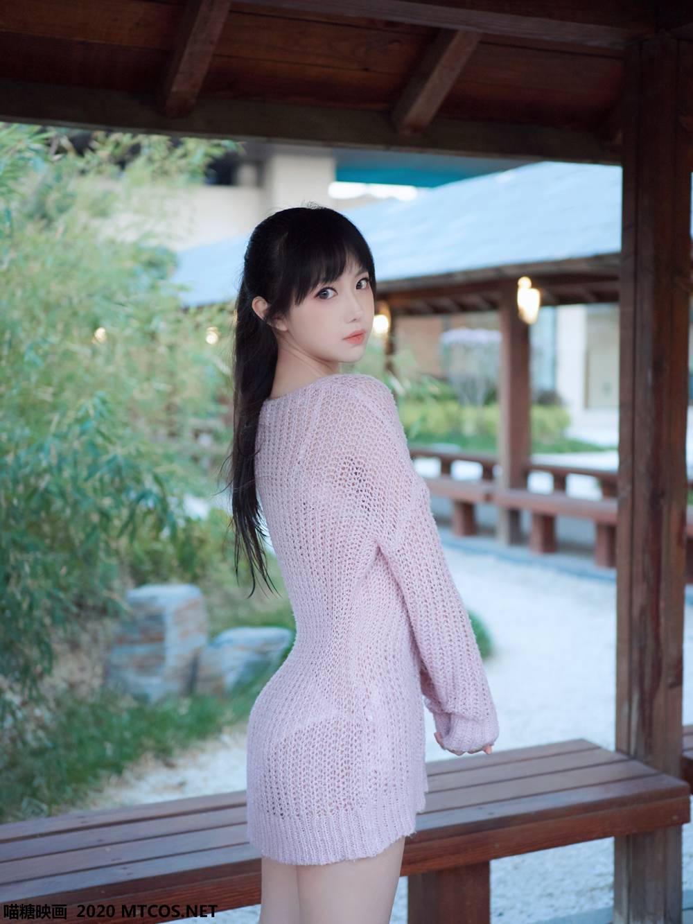 图片[12]-[喵糖映画] VOL.147 白色泳装之温泉 在线浏览 – 速更版-美库