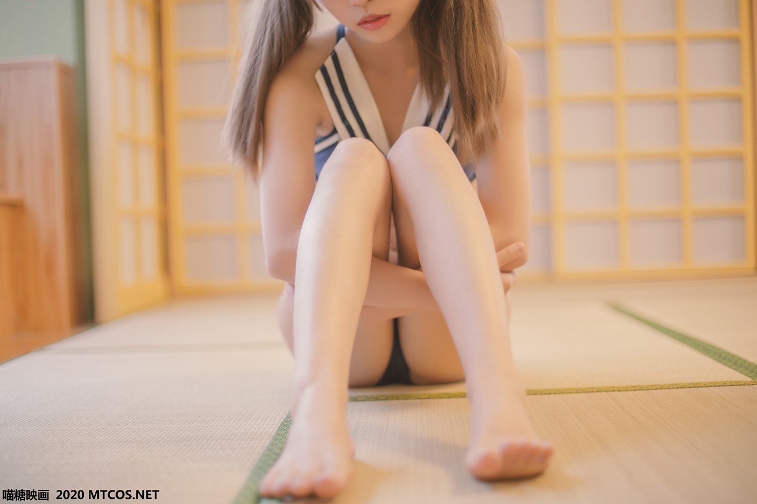 图片[21]-[喵糖映画] VOL.153 蓝白泳装 在线浏览 – 速更版-美库