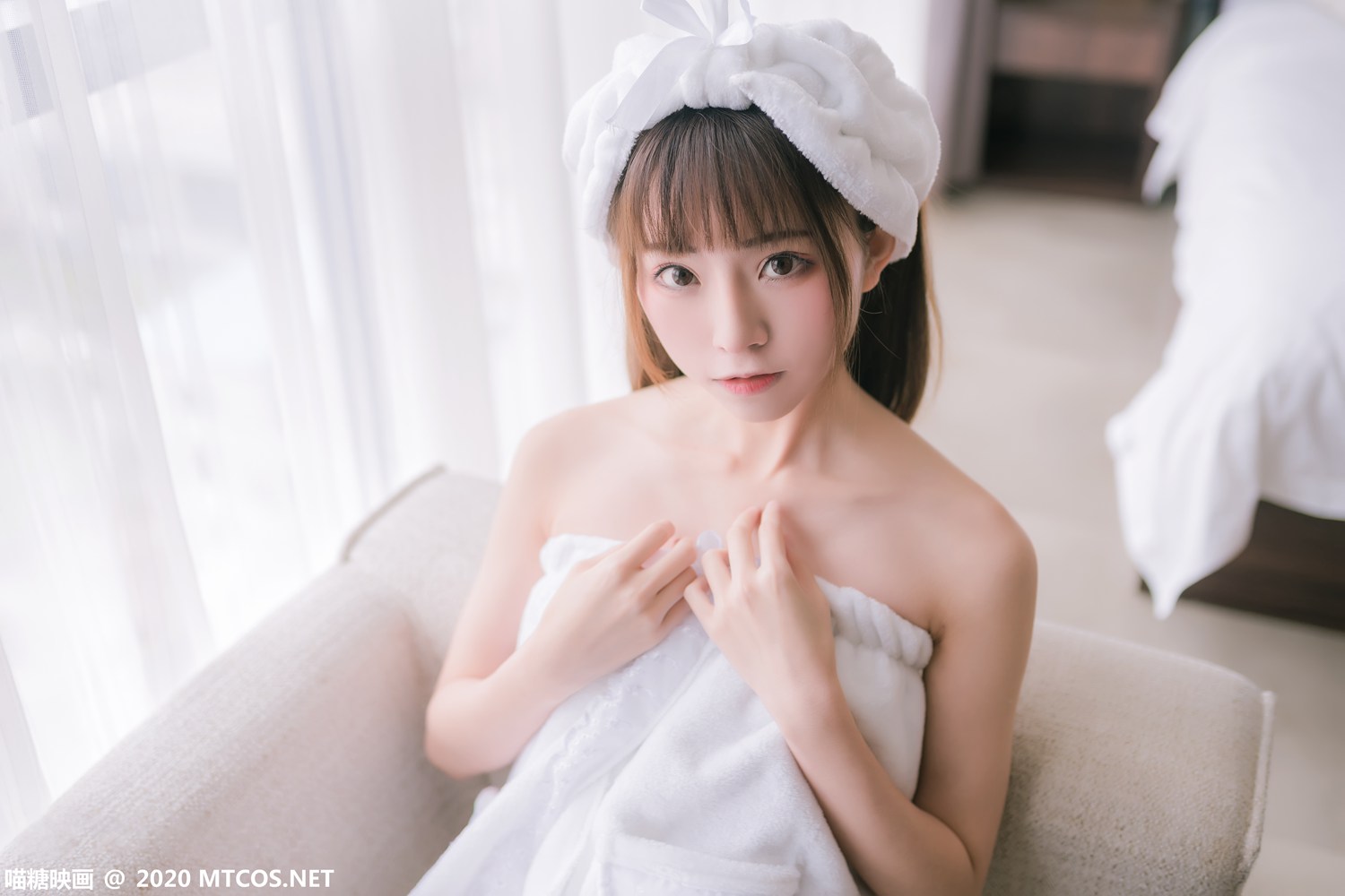 图片[39]-[喵糖映画] VOL.158 纯白浴巾 在线浏览 – 速更版-美库