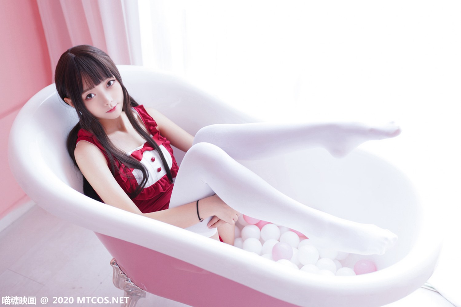 图片[43]-[喵糖映画] VOL.179 粉色浴缸泡泡 在线浏览 – 速更版-美库