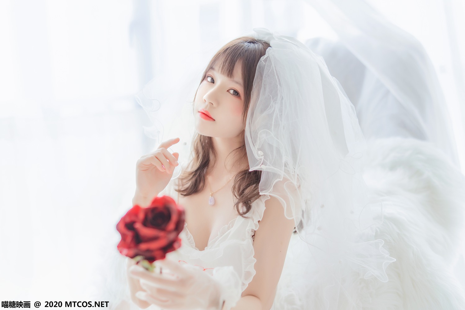 图片[20]-[喵糖映画] VOL.186 纯白轻纱 在线浏览 – 速更版-美库