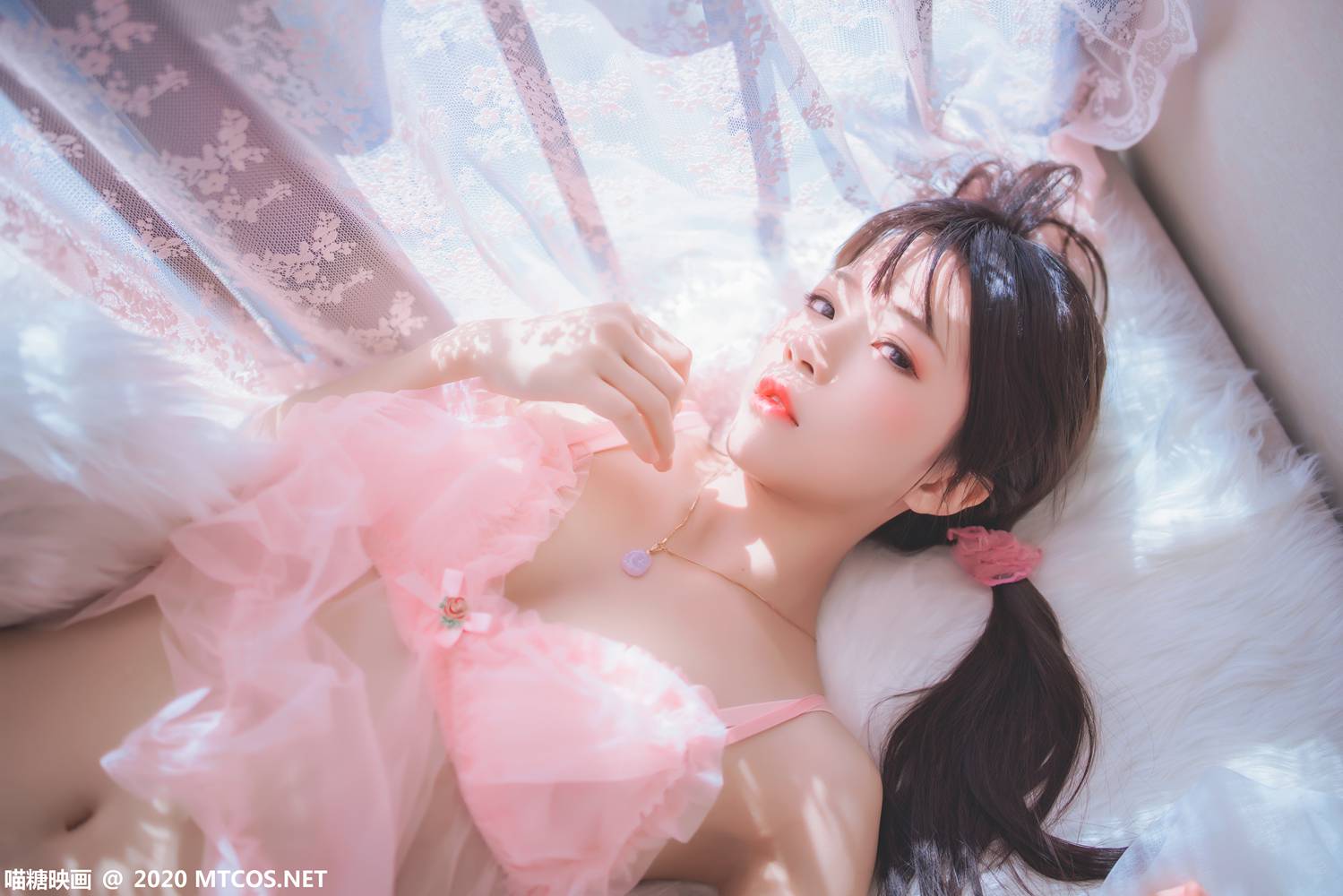 图片[14]-[喵糖映画] VOL.189 粉系轻纱 在线浏览 – 速更版-美库