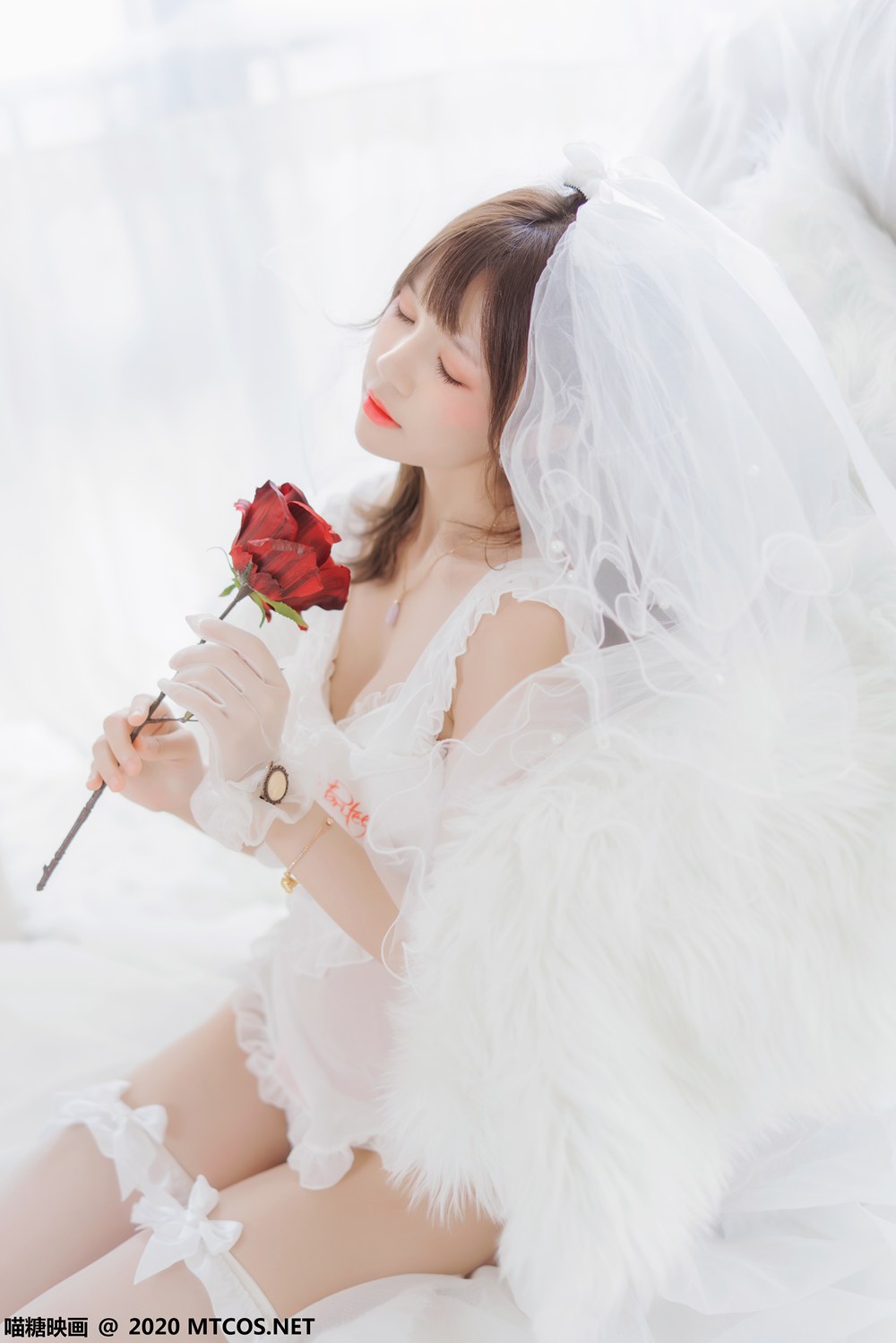 图片[26]-[喵糖映画] VOL.186 纯白轻纱 在线浏览 – 速更版-美库
