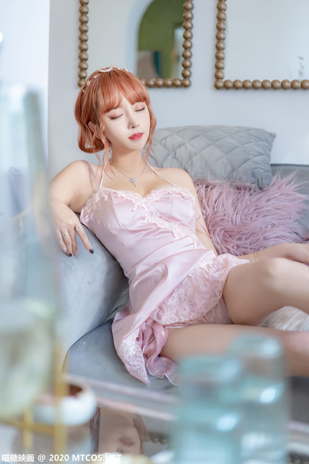 图片[21]-[喵糖映画] VOL.198 粉色睡裙 在线浏览 – 速更版-美库
