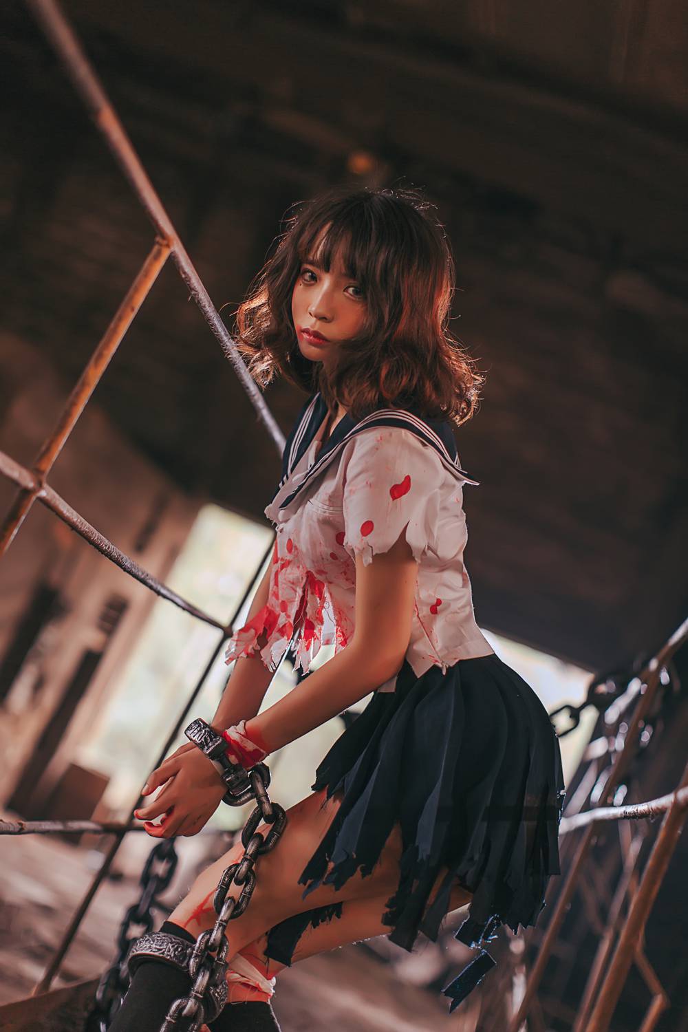图片[2]-网红Coser@疯猫ss 血腥JK 在线浏览-翎羽暗房