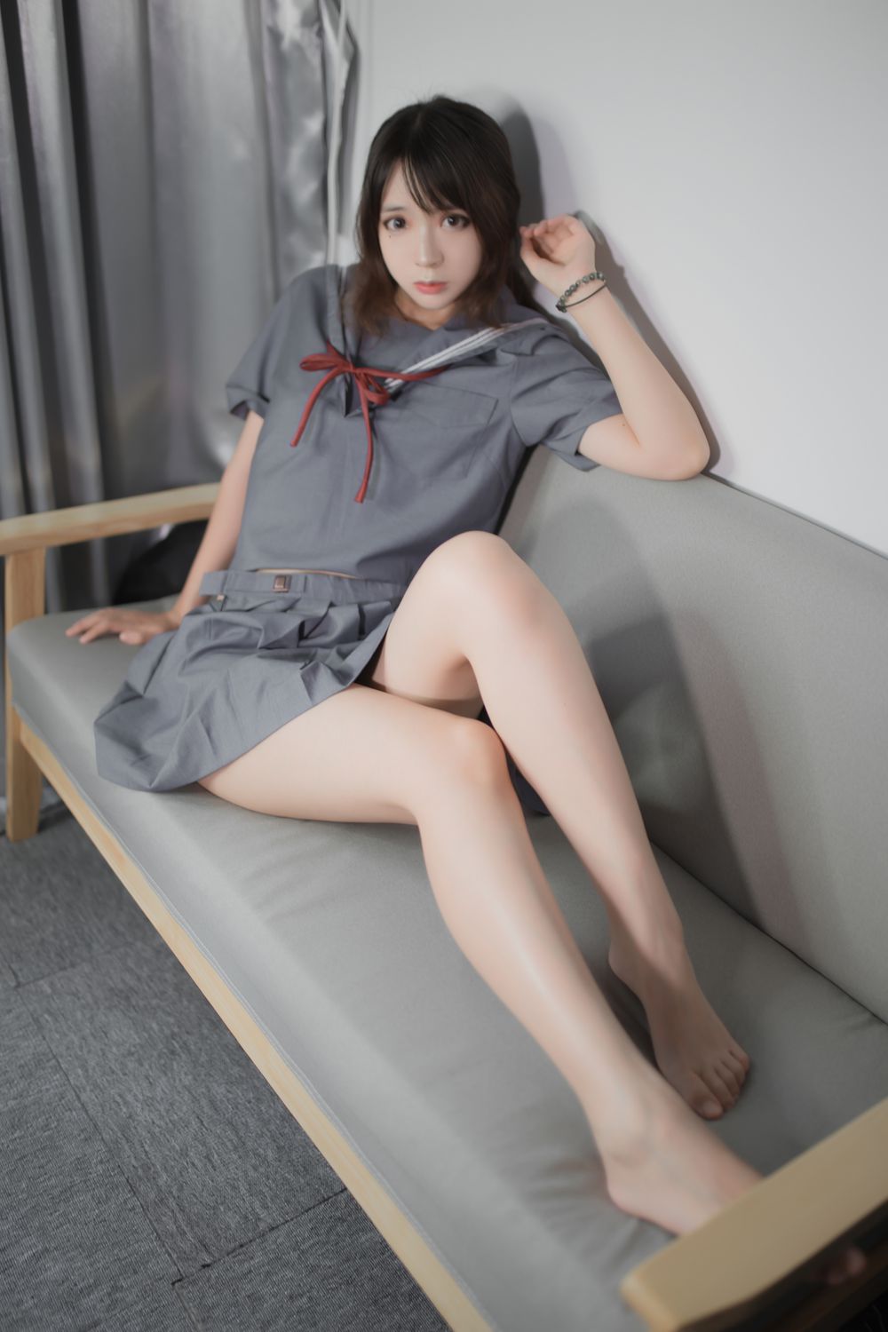 图片[12]-网红Coser@疯猫ss 蓝灰JK  在线浏览 – 速更版-美库