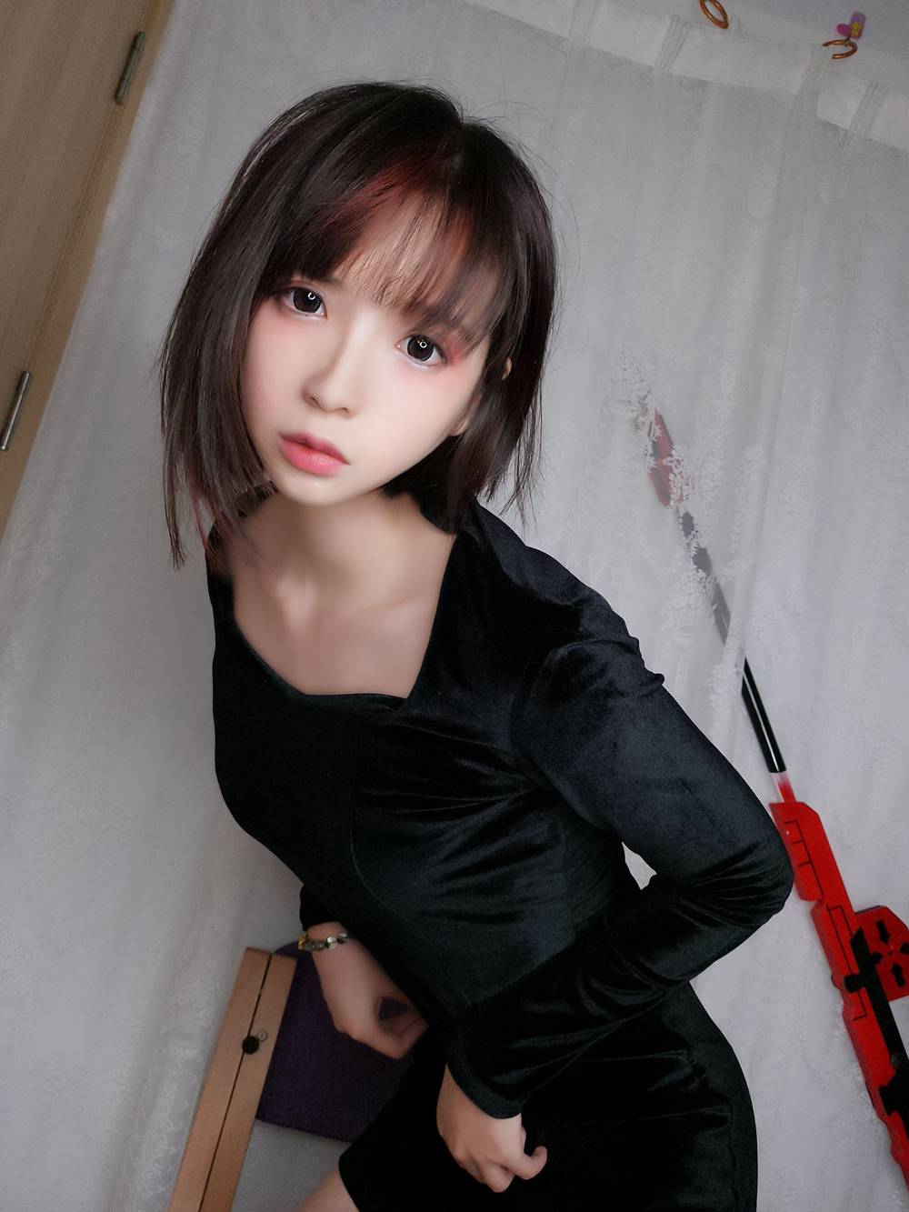 图片[25]-网红Coser@疯猫ss 黑色紧身衣 在线浏览 – 速更版-美库