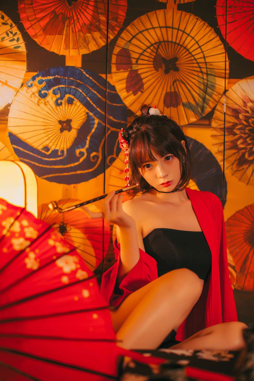 图片[13]-网红Coser@疯猫ss 红色羽衣 在线浏览 – 速更版-美库