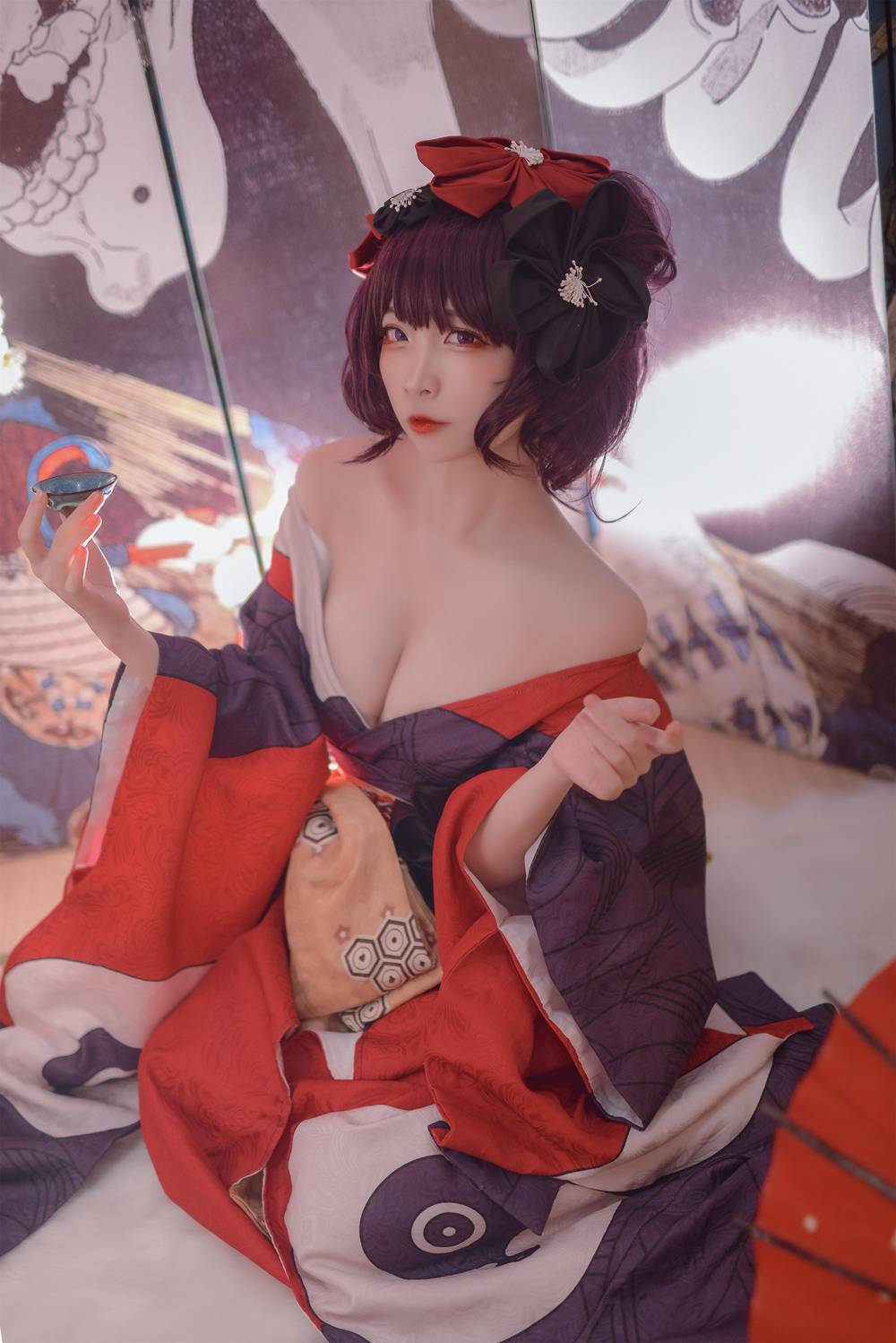 图片[13]-网红Coser@二佐Nisa Fate葛饰北斋 在线浏览 – 速更版-美库