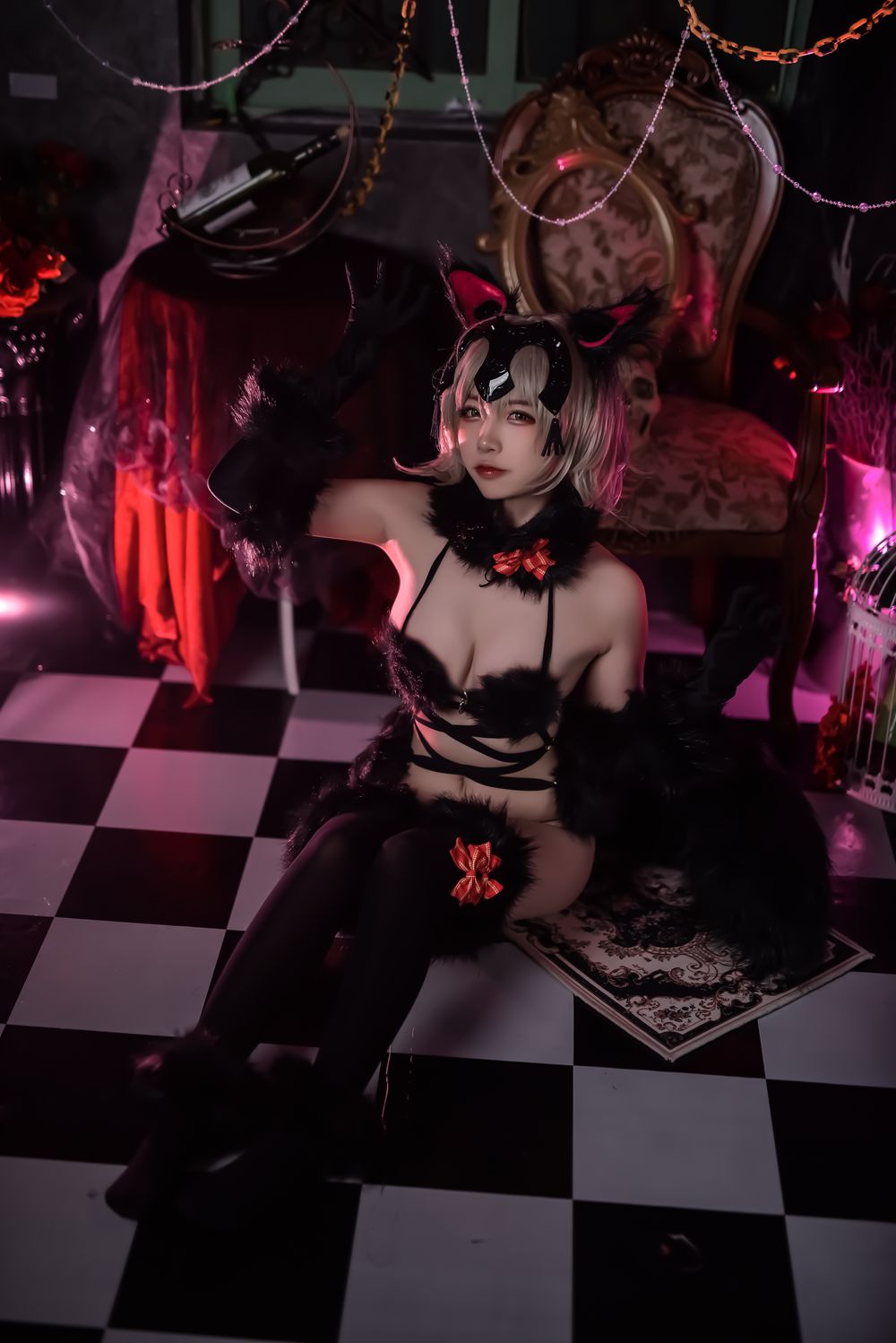 图片[10]-网红Coser@二佐Nisa Fate黑贞万圣节 在线浏览 – 速更版-美库