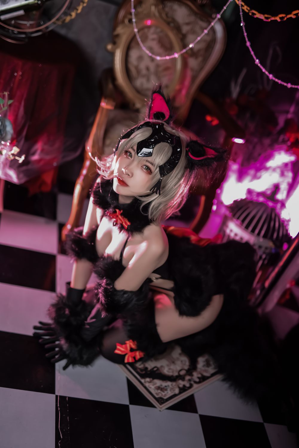 图片[13]-网红Coser@二佐Nisa Fate黑贞万圣节 在线浏览 – 速更版-美库