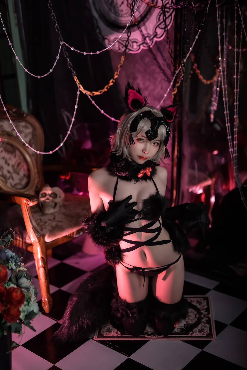 图片[15]-网红Coser@二佐Nisa Fate黑贞万圣节 在线浏览 – 速更版-美库