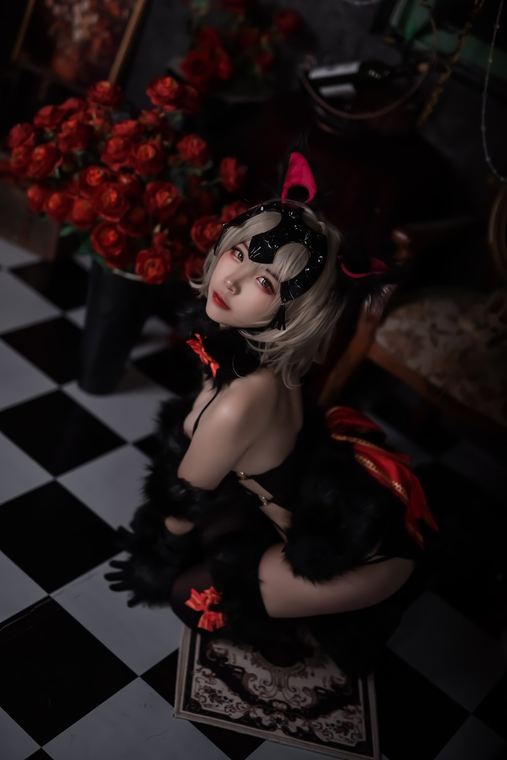 图片[16]-网红Coser@二佐Nisa Fate黑贞万圣节 在线浏览 – 速更版-美库